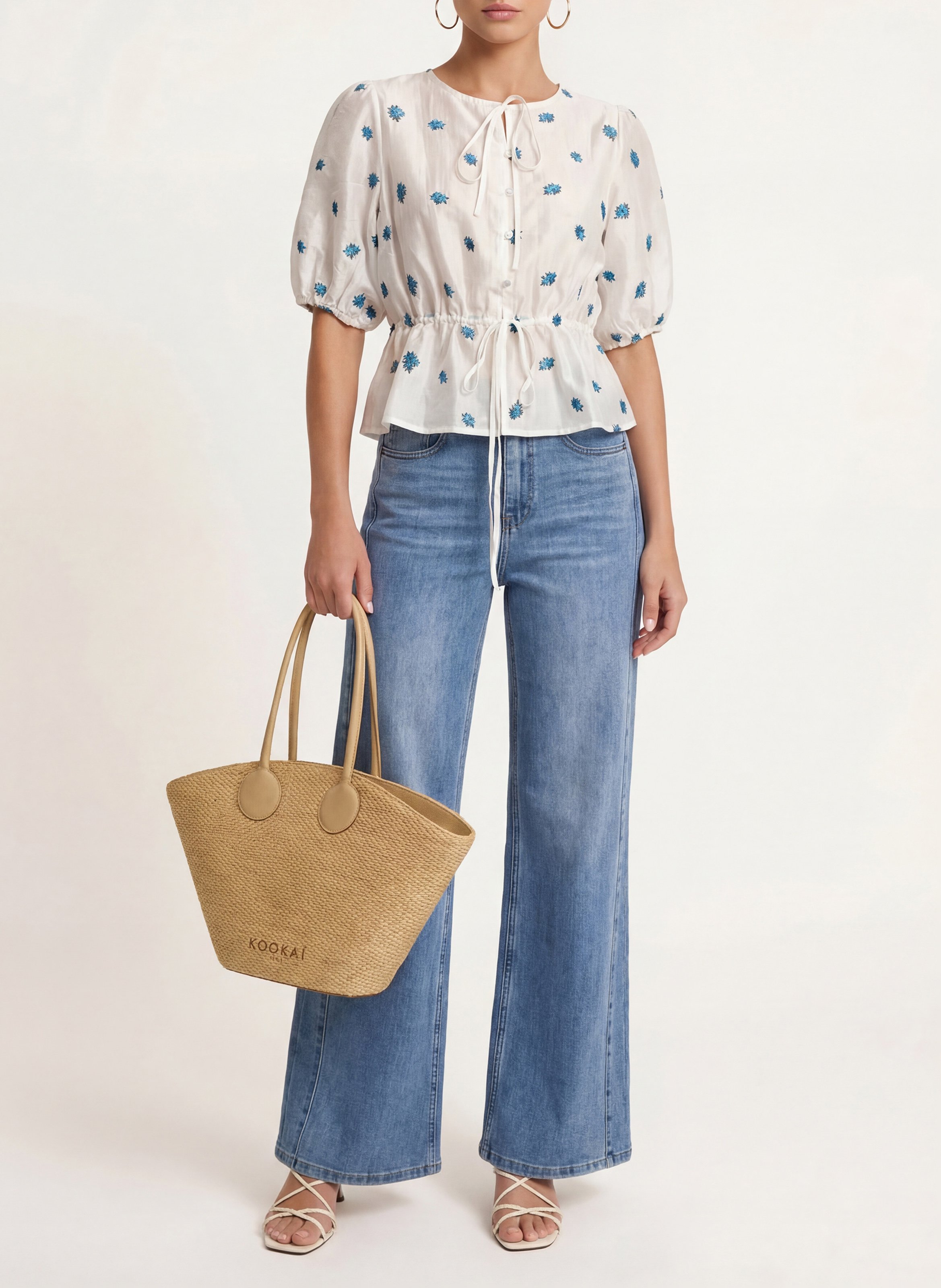 Chemise col rond  KOOKAI Blanc