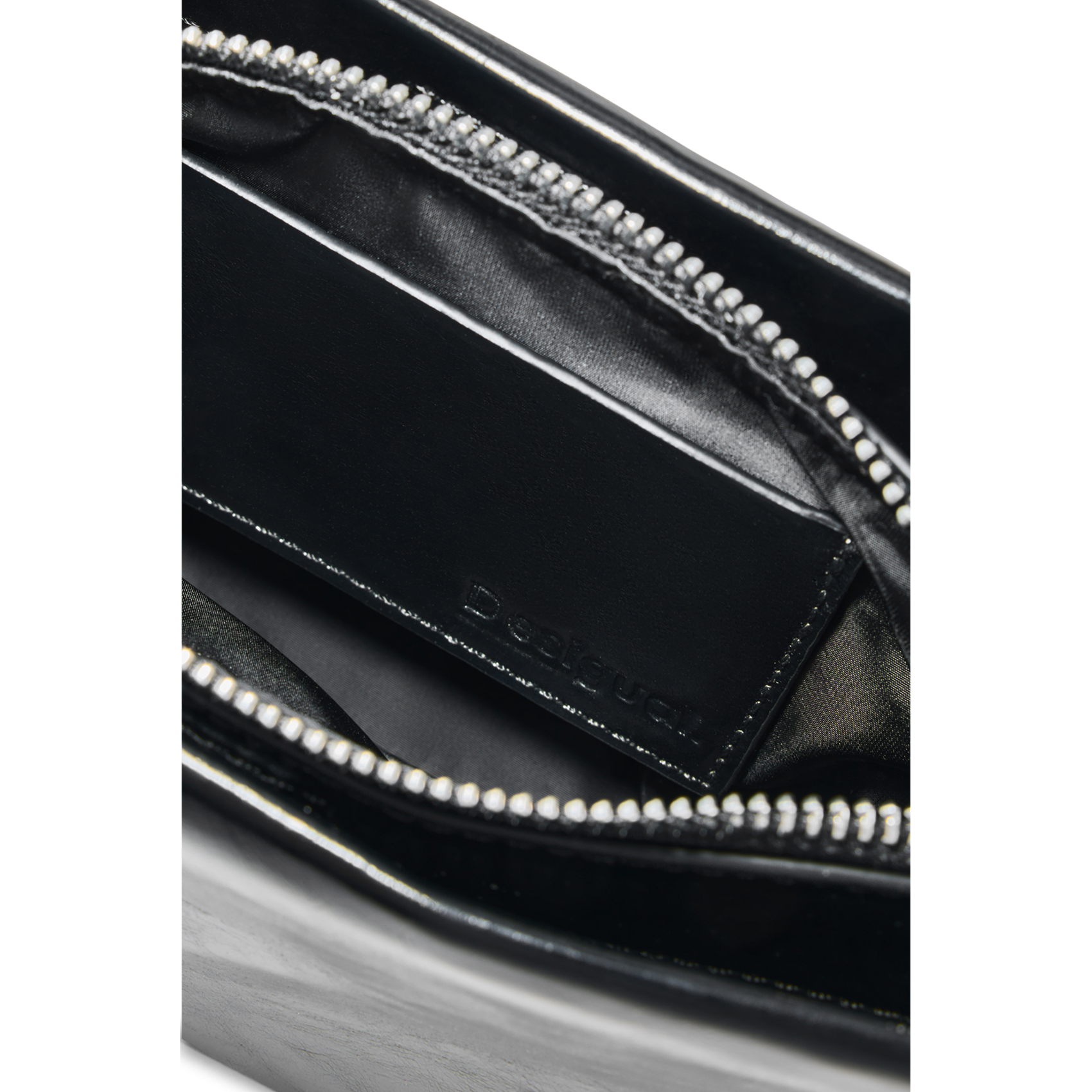 Sac porté épaule uni à fleurs DESIGUAL Noir