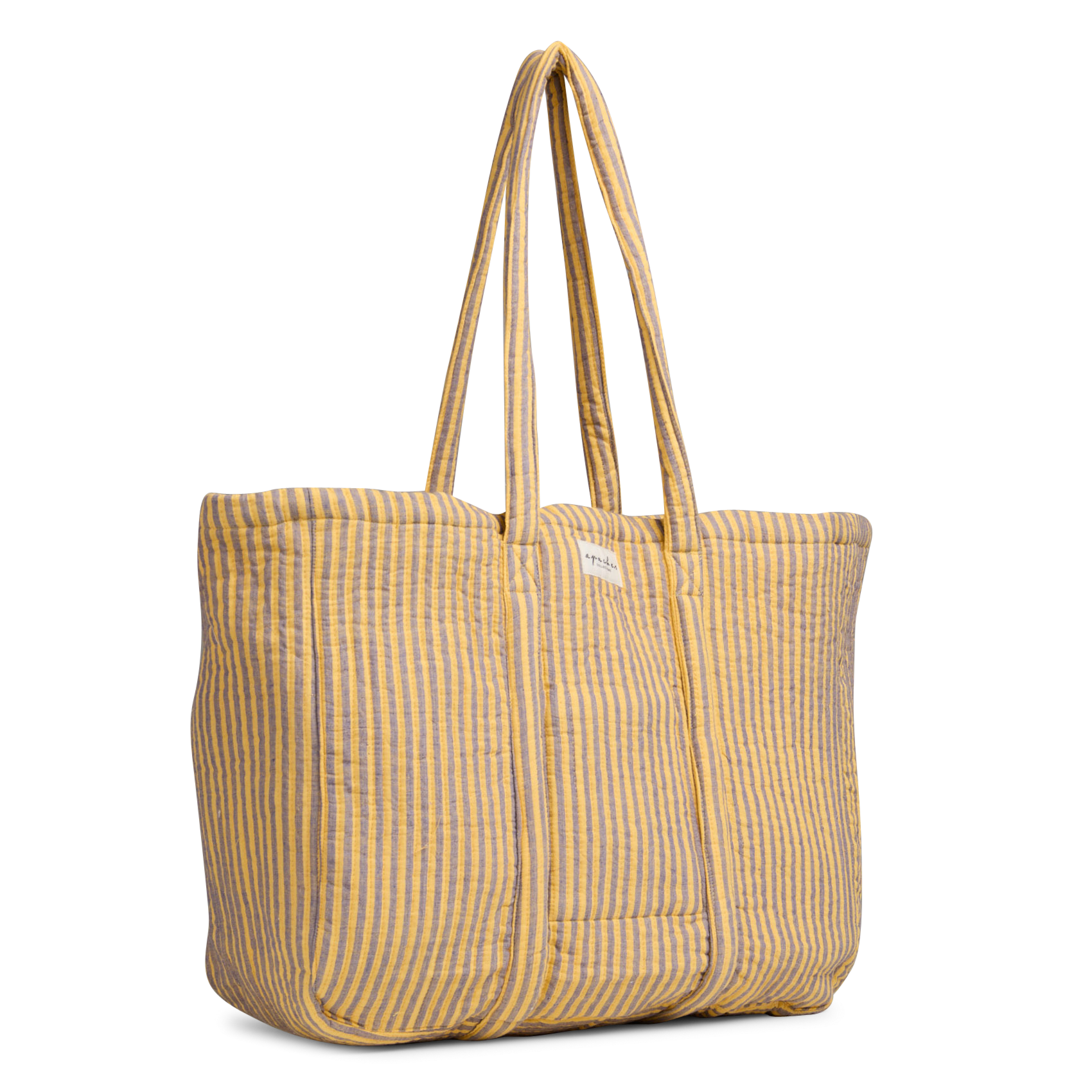 Cabas matelassé à rayures APACHES COLLECTIONS Bleu