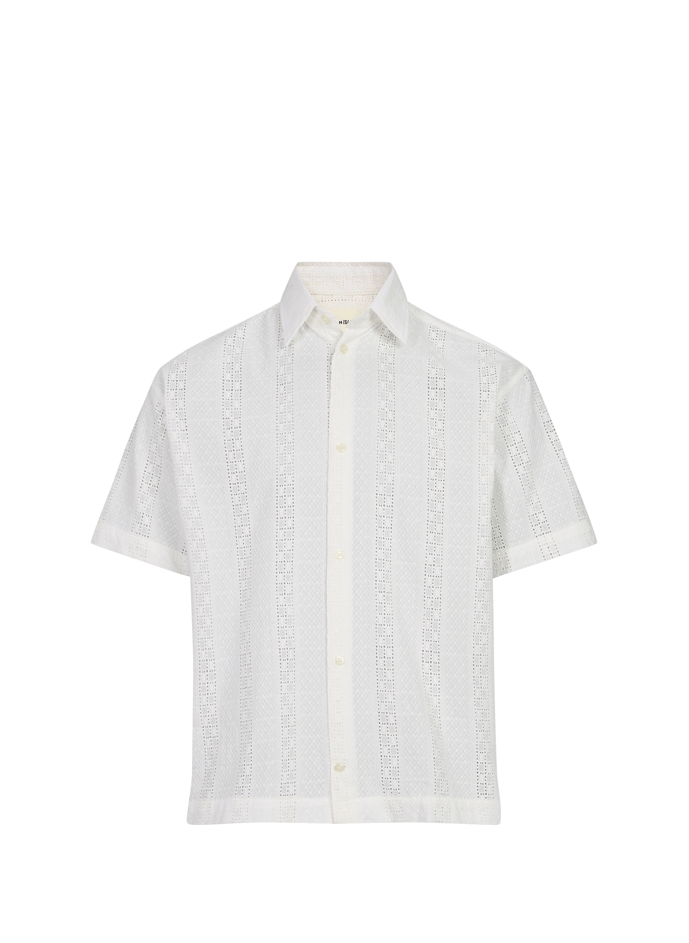 Chemise droite col classique en coton SAISON 1865 Beige