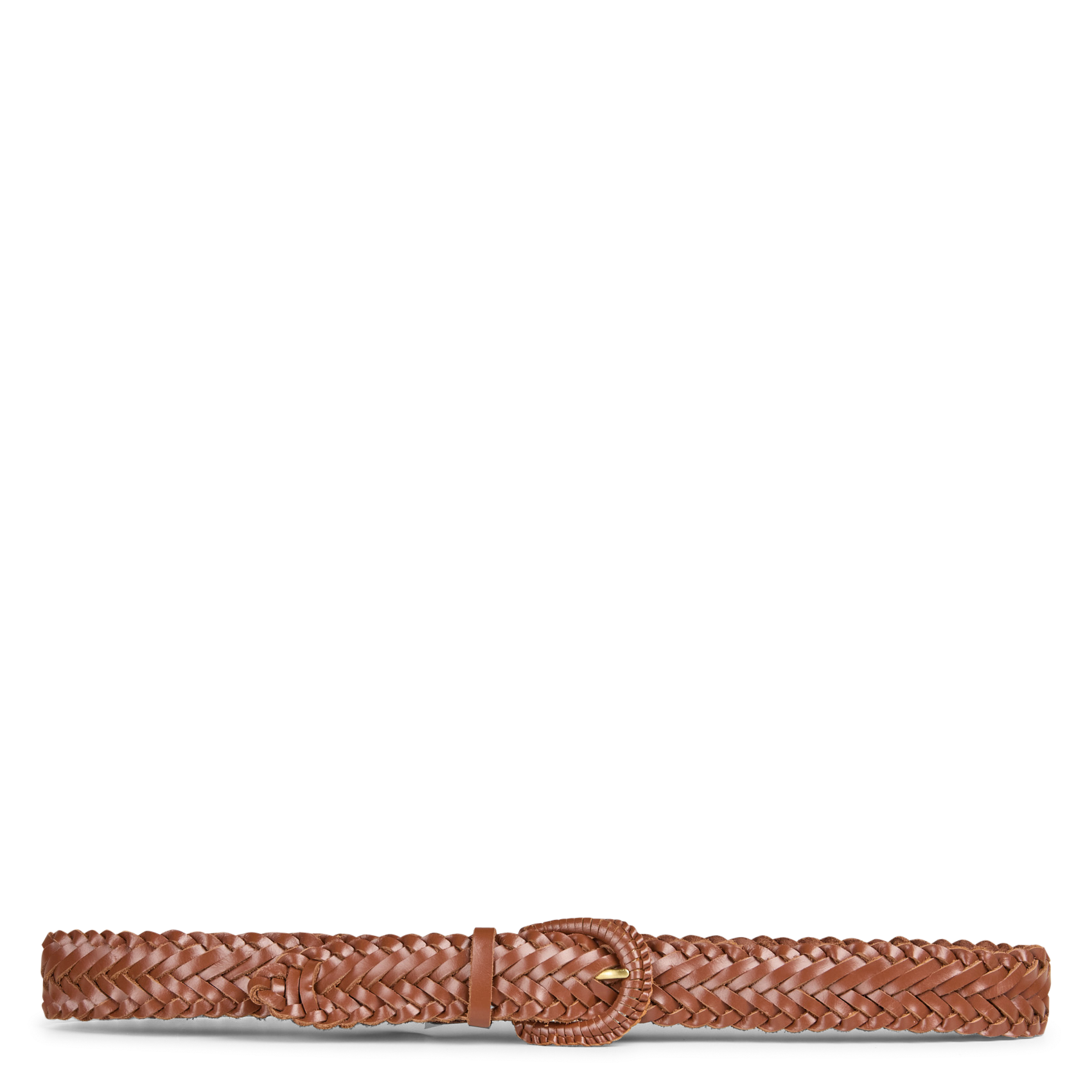 Braided leather belt SUD EXPRESS Brown