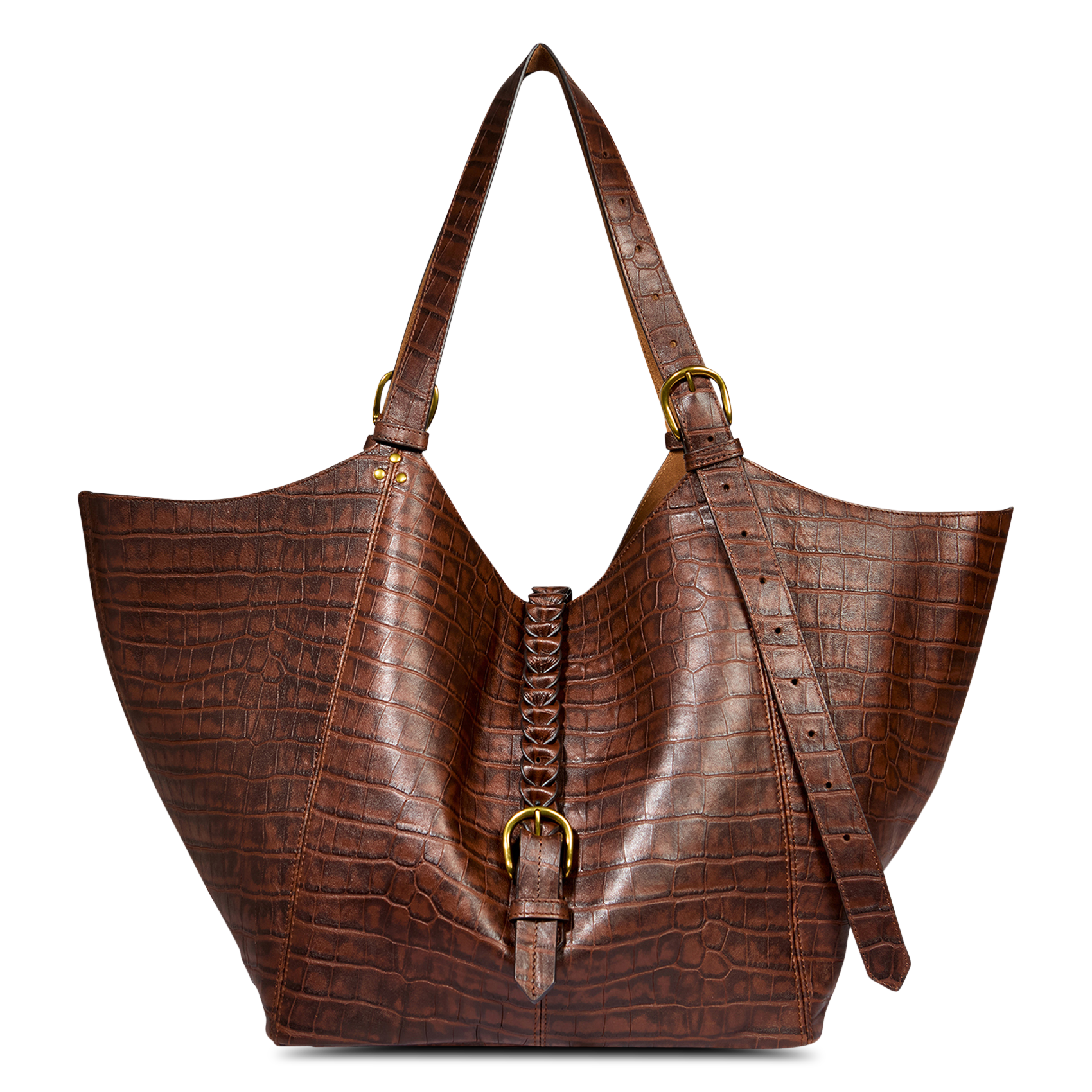 Shopper aus Leder JEROME DREYFUSS Braun