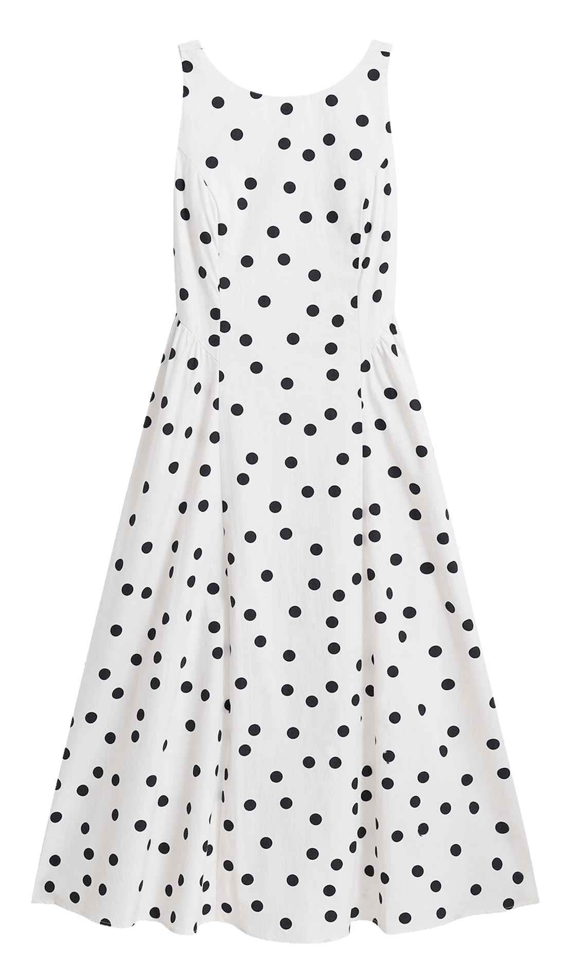 Spotted midi dress CAROLL Beige