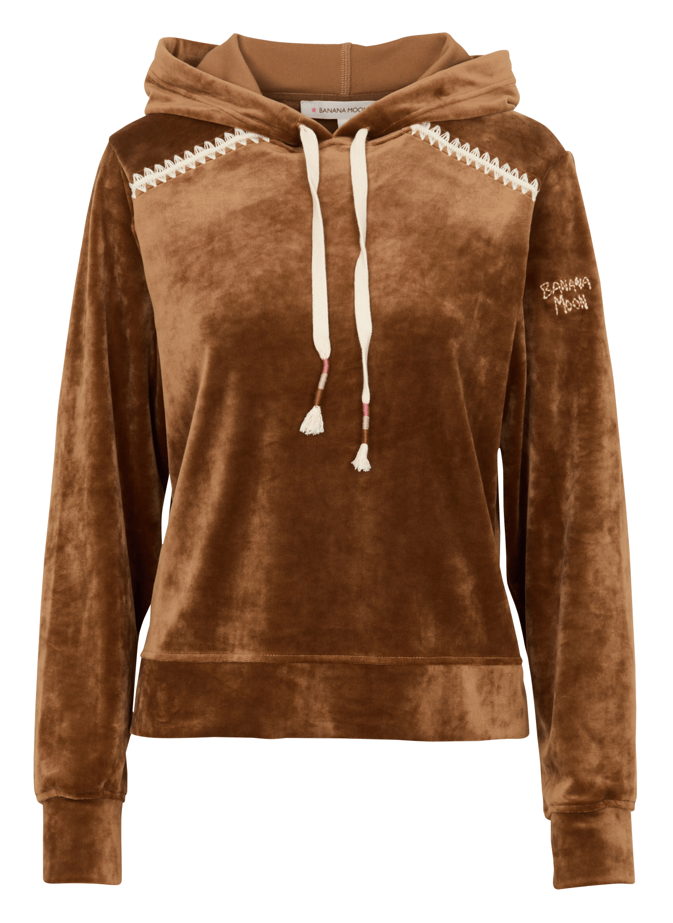 Kapuzensweatshirt mit Stickerei BANANA MOON Braun