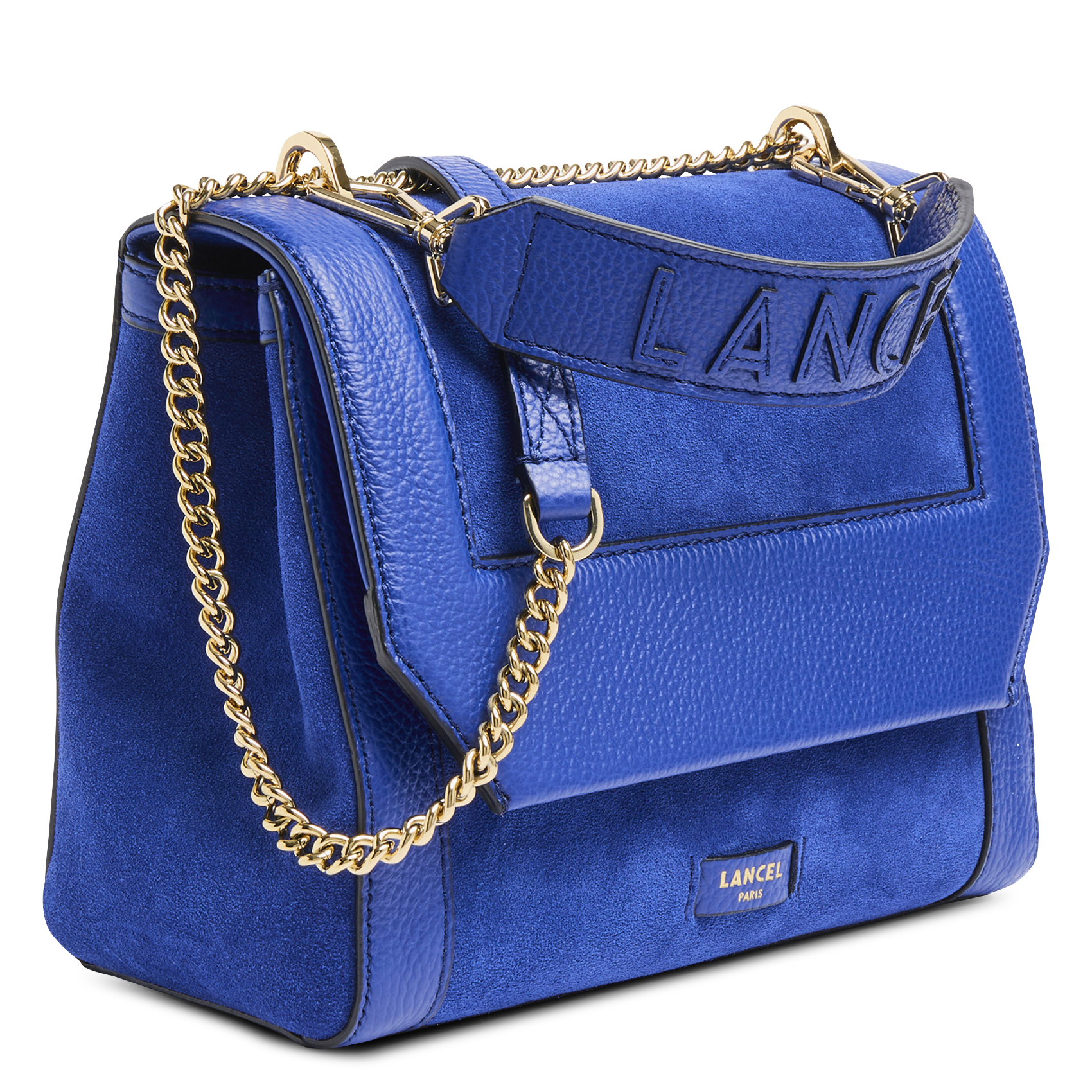 Leren schoudertas met klep | Blauw LANCEL Dames