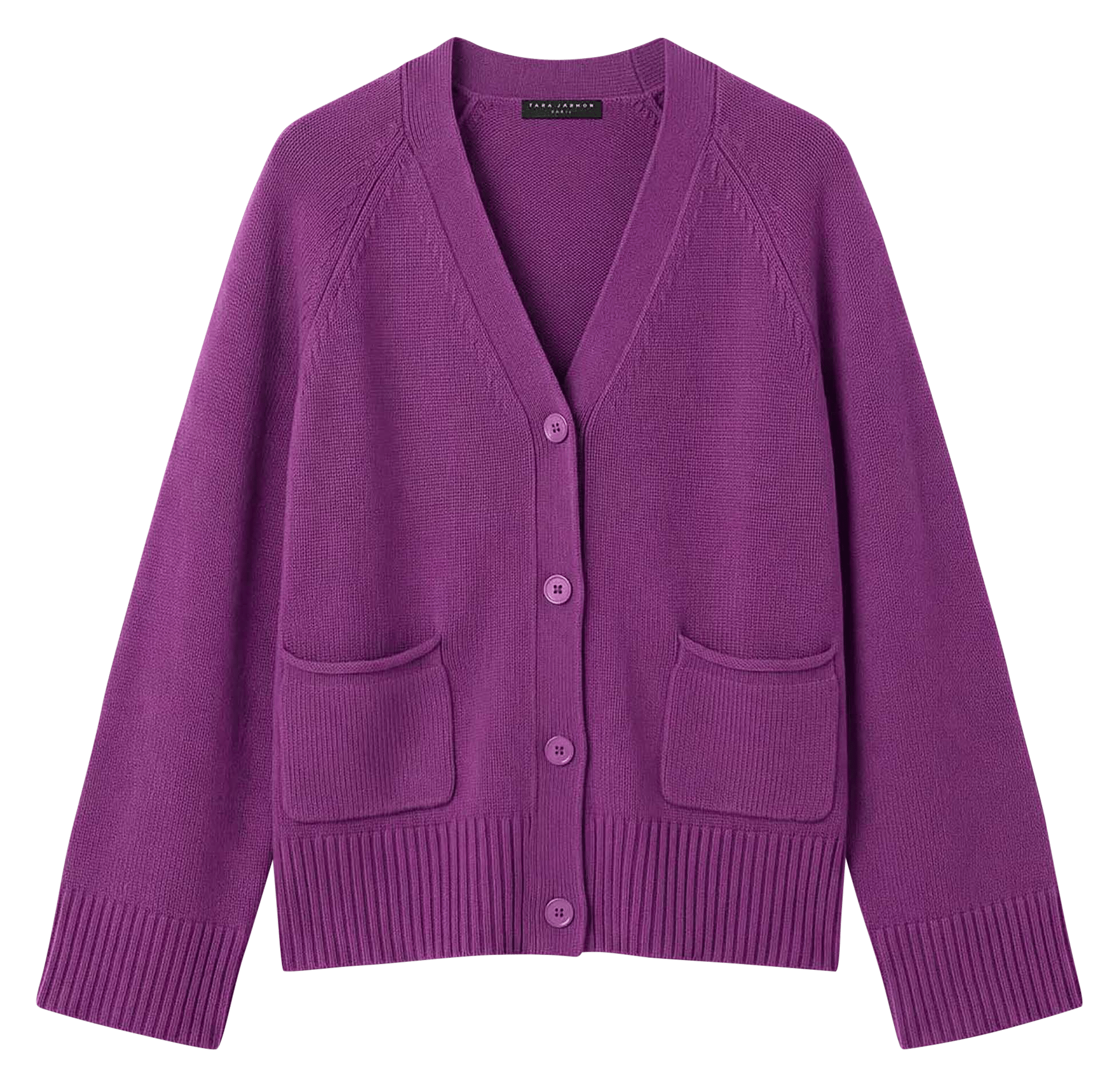 V-neck cardigan TARA JARMON Purple