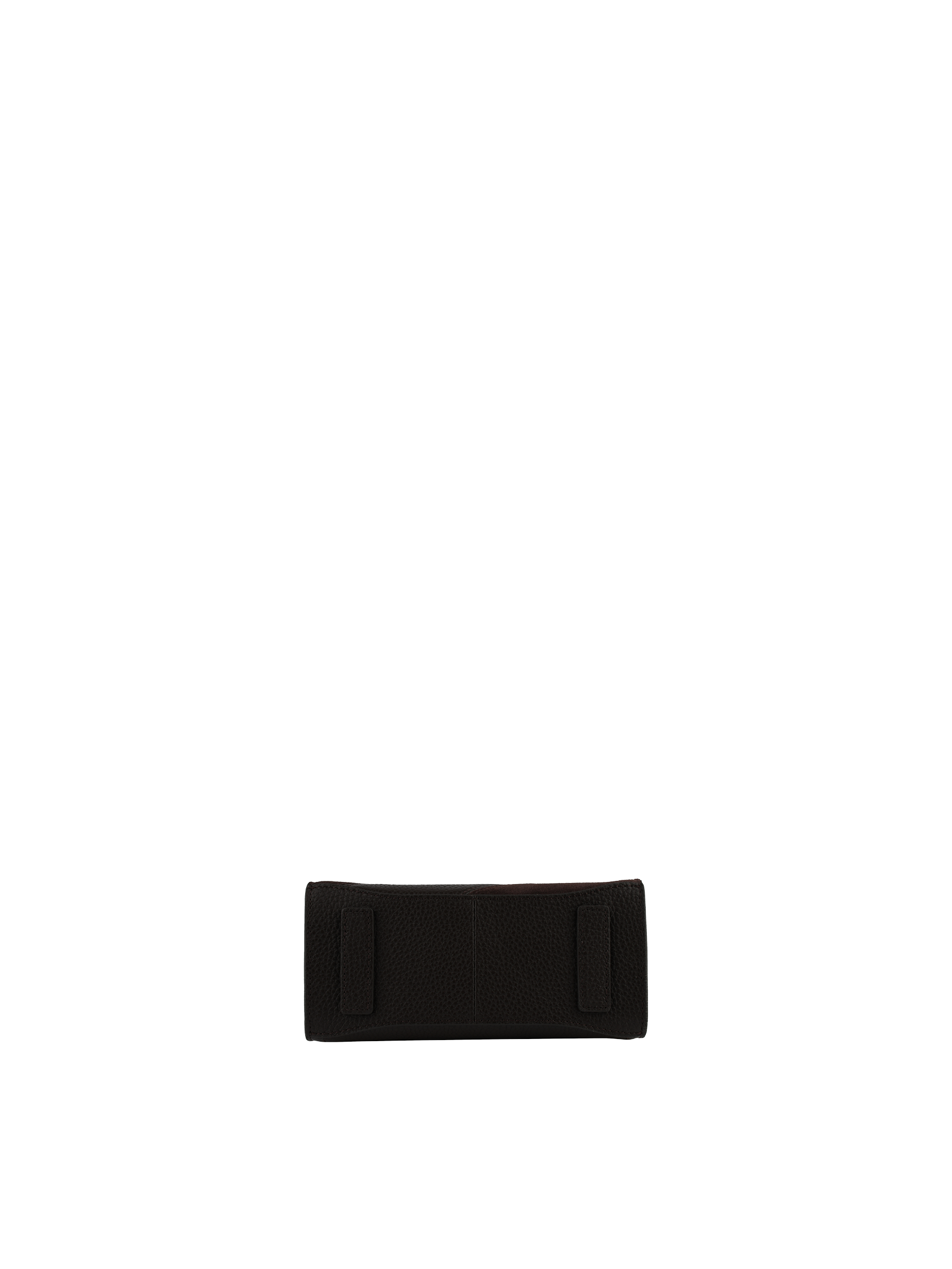Cowhide leather handbag with a suede-effect finish POURCHET Multicolored
