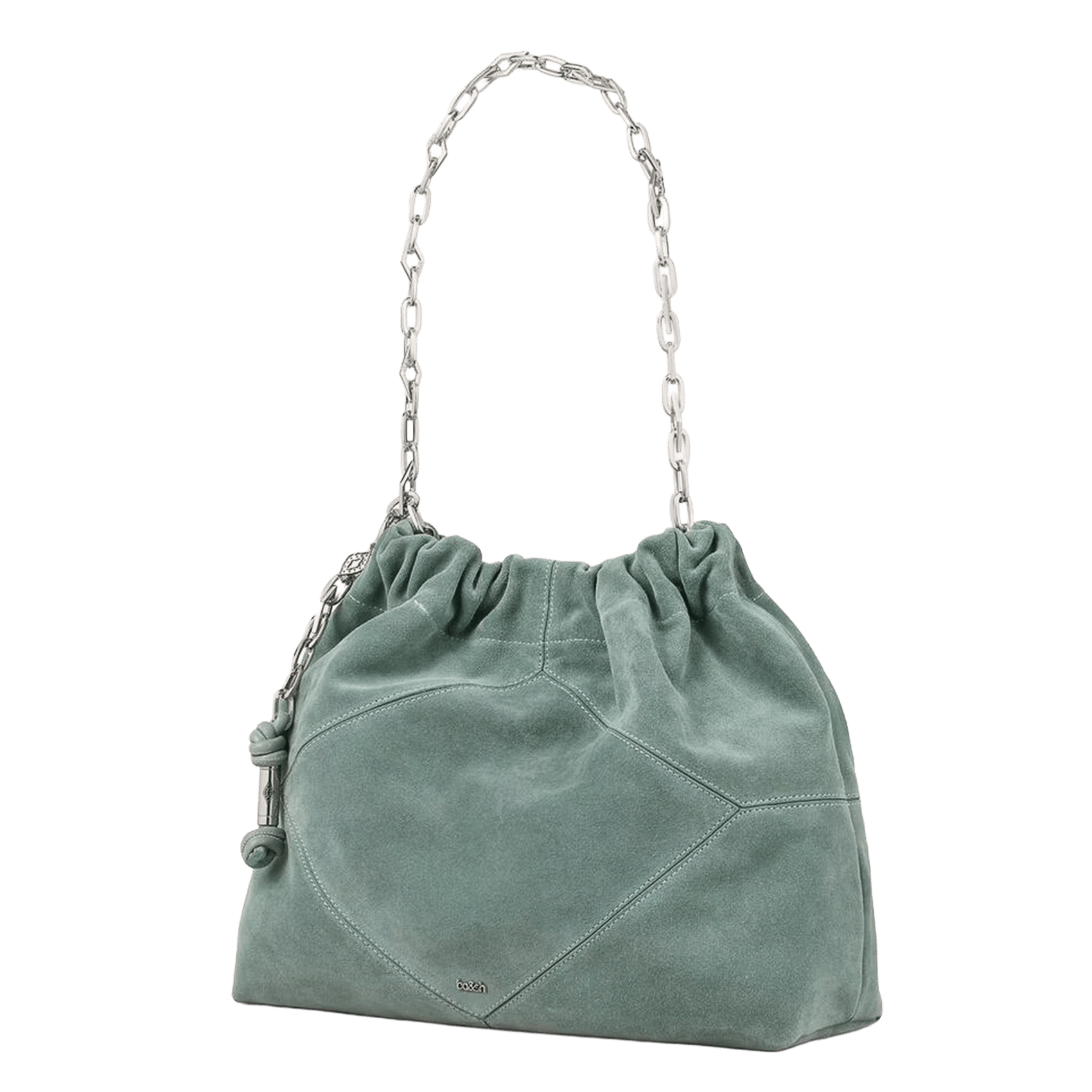 Sac porté épaule en cuir | Bleu BA&SH Femme