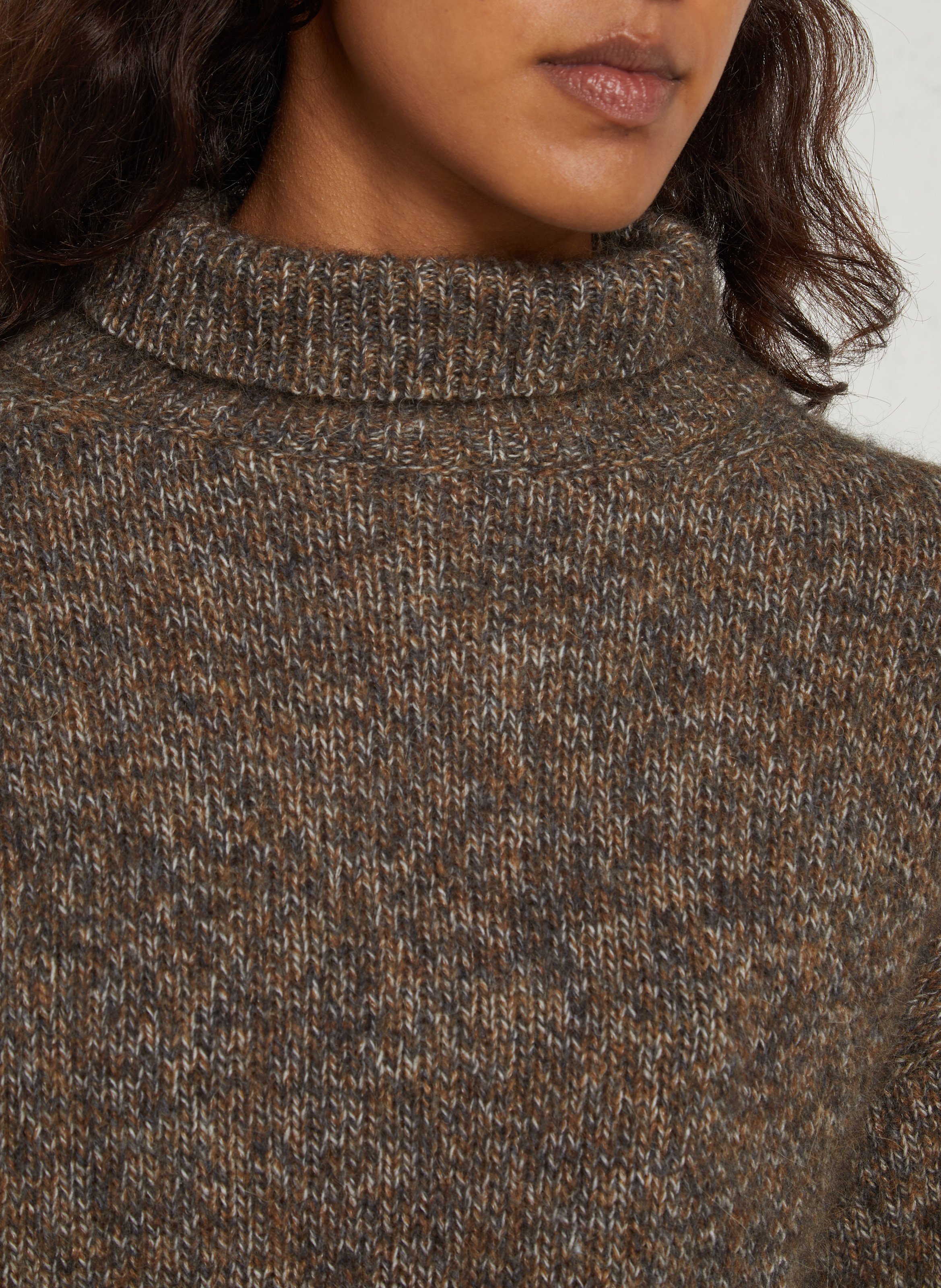 Pull col roulé  MAISON 123 Gris