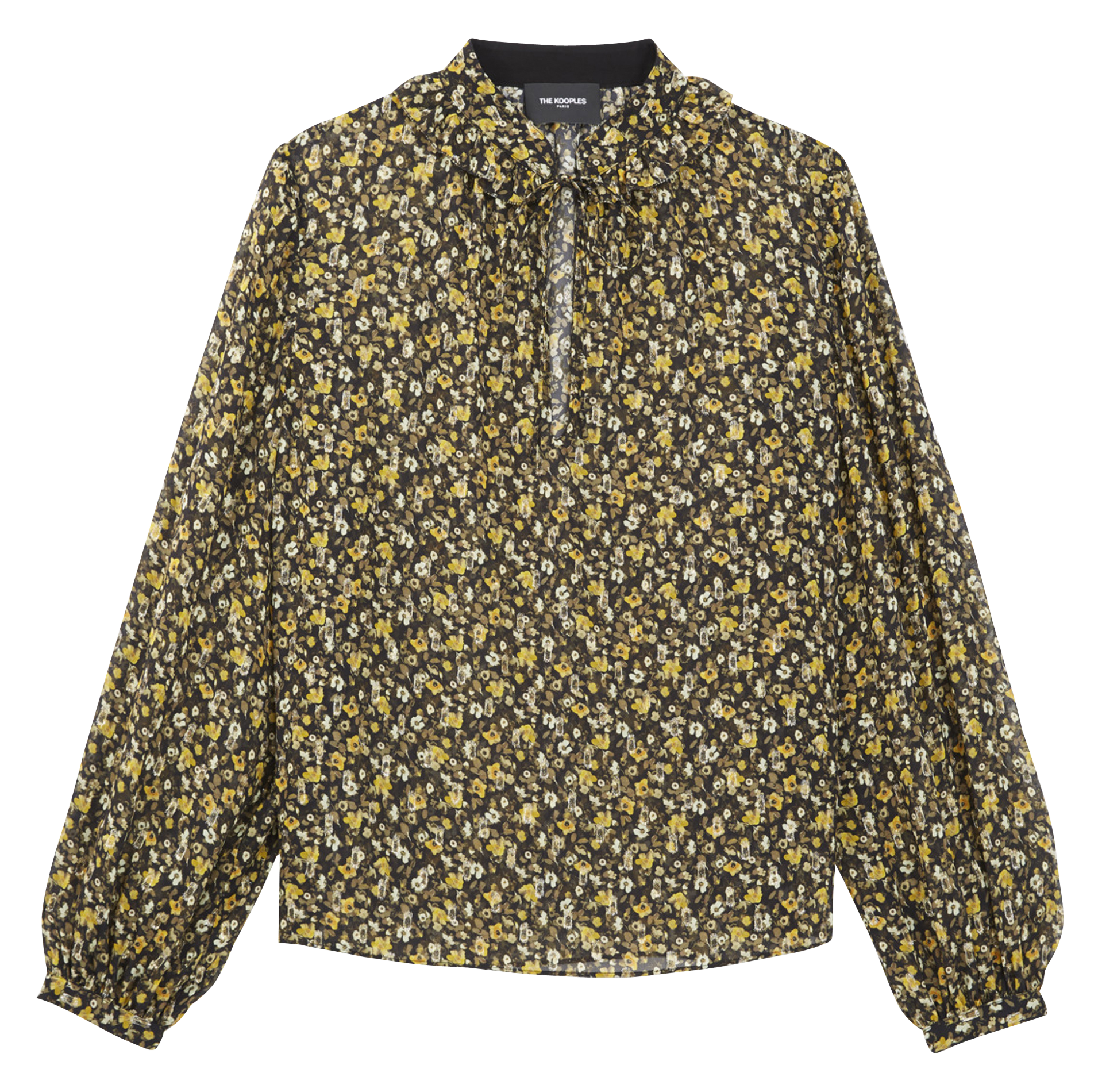 Loose-fit floral print round-neck top THE KOOPLES Multicolored