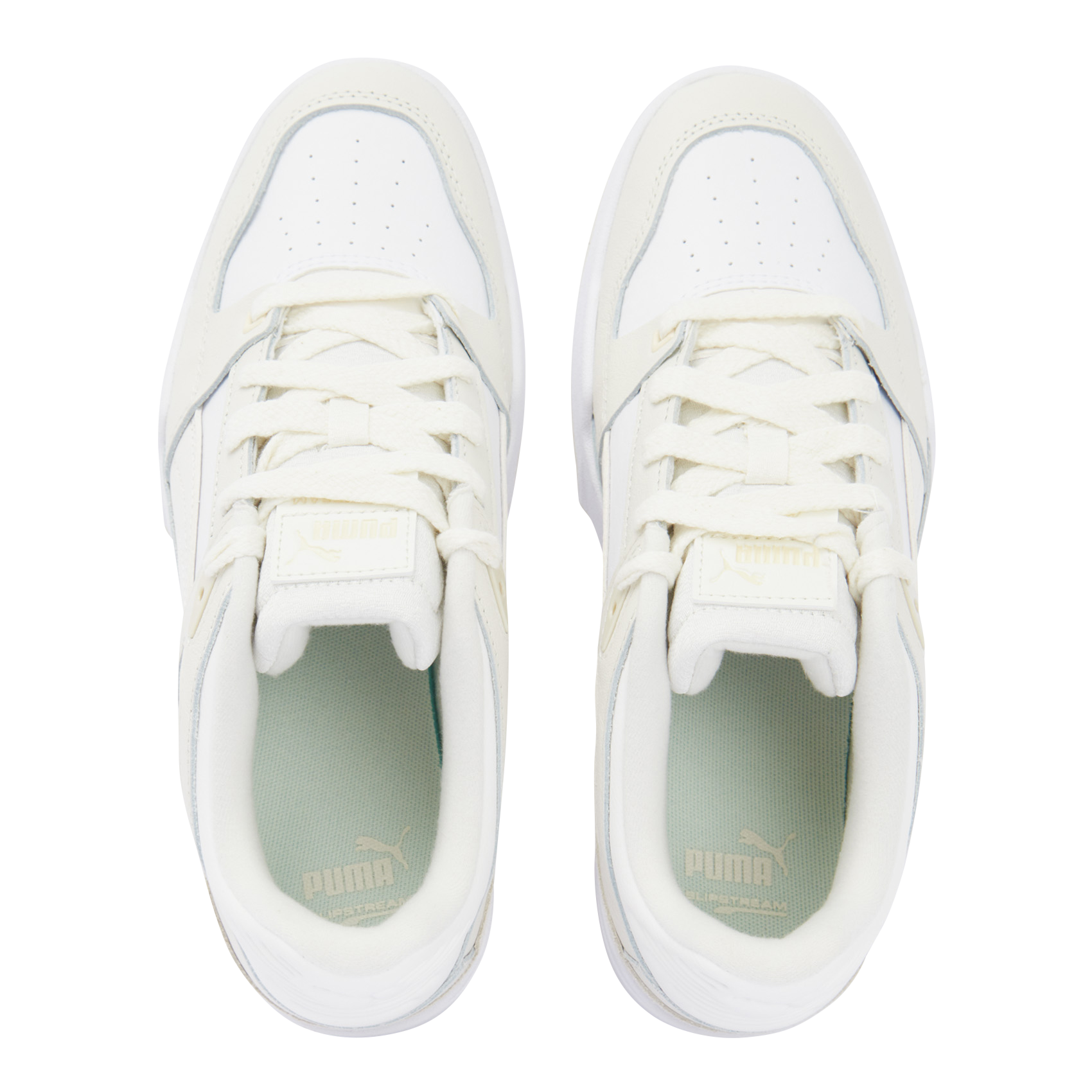 Baskets basses en cuir PUMA Blanc