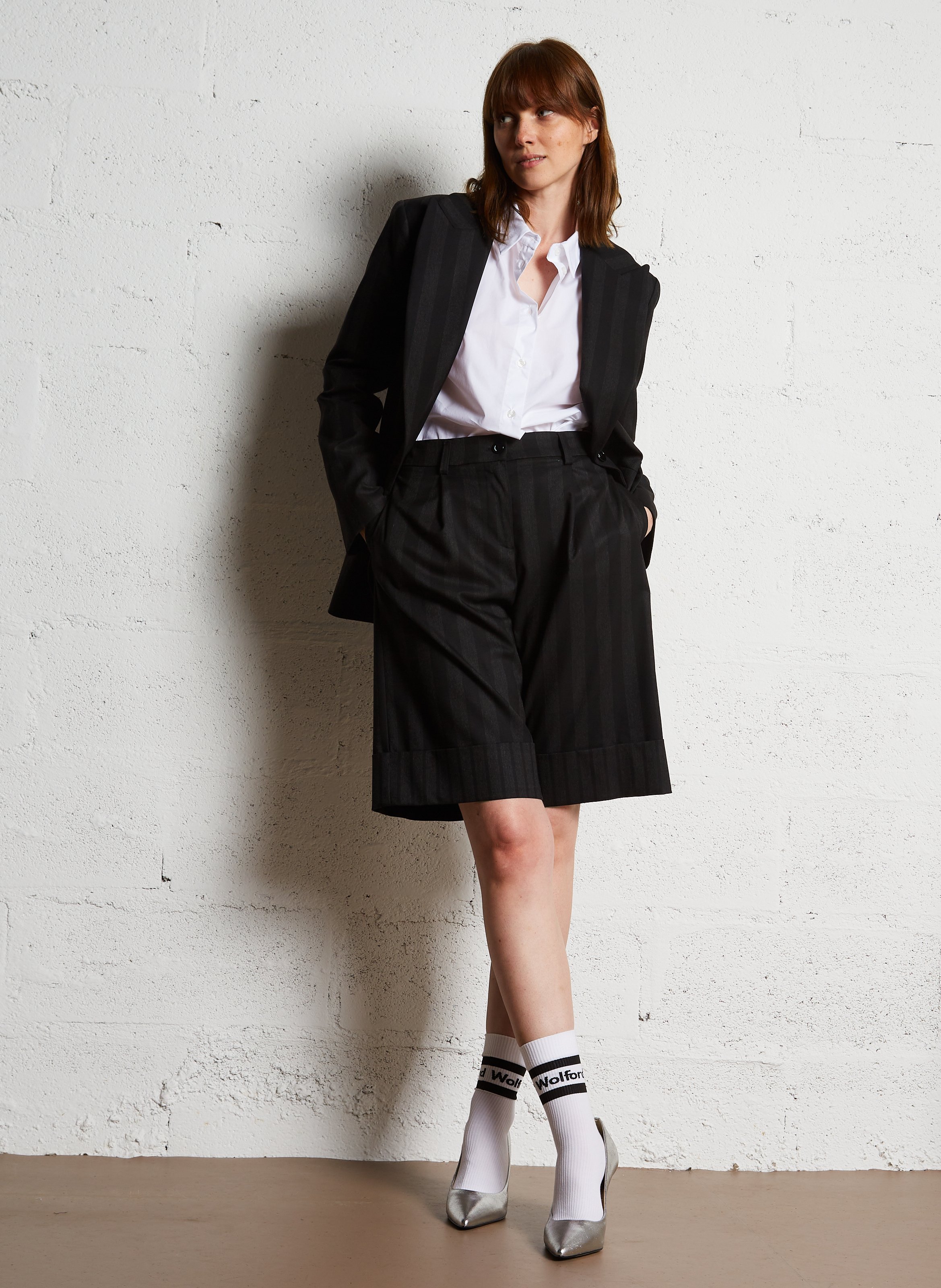 Blazer with tailored collar IMPERIAL Black