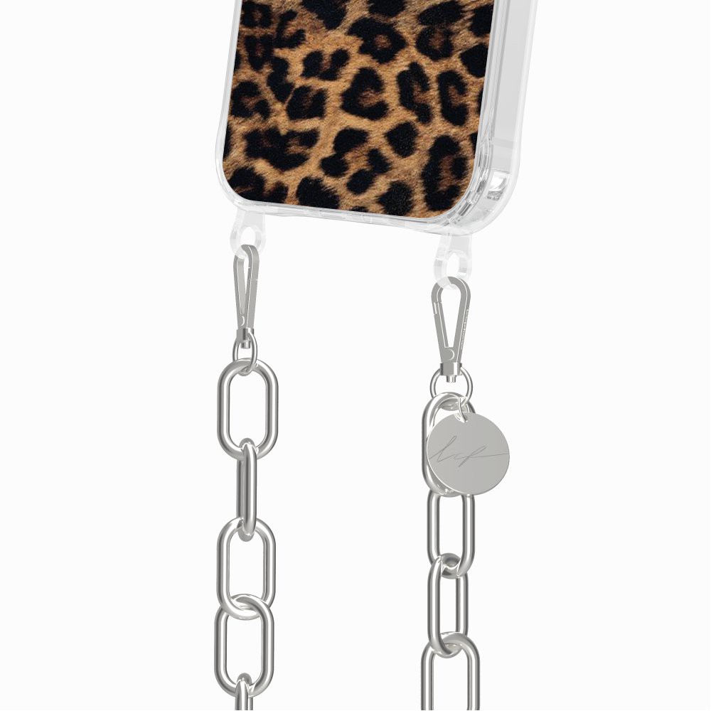 Leopard phone case with rings for iPhone 15 plus LA COQUE FRANCAISE Brown