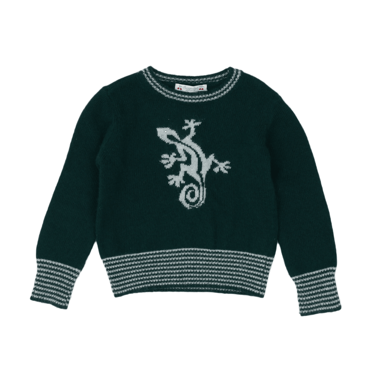 Green child's sweater - 4 years BONPOINT - Seconde Main Green