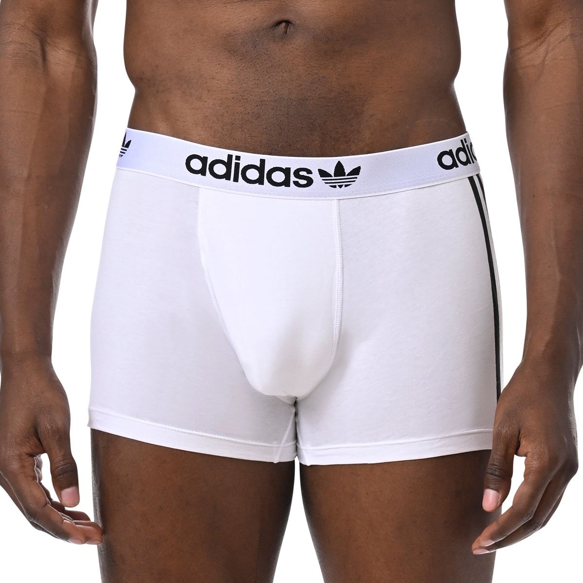 Flex cotton 3-stripe boxer shorts, pack of 3 ADIDAS UNDERWEAR White