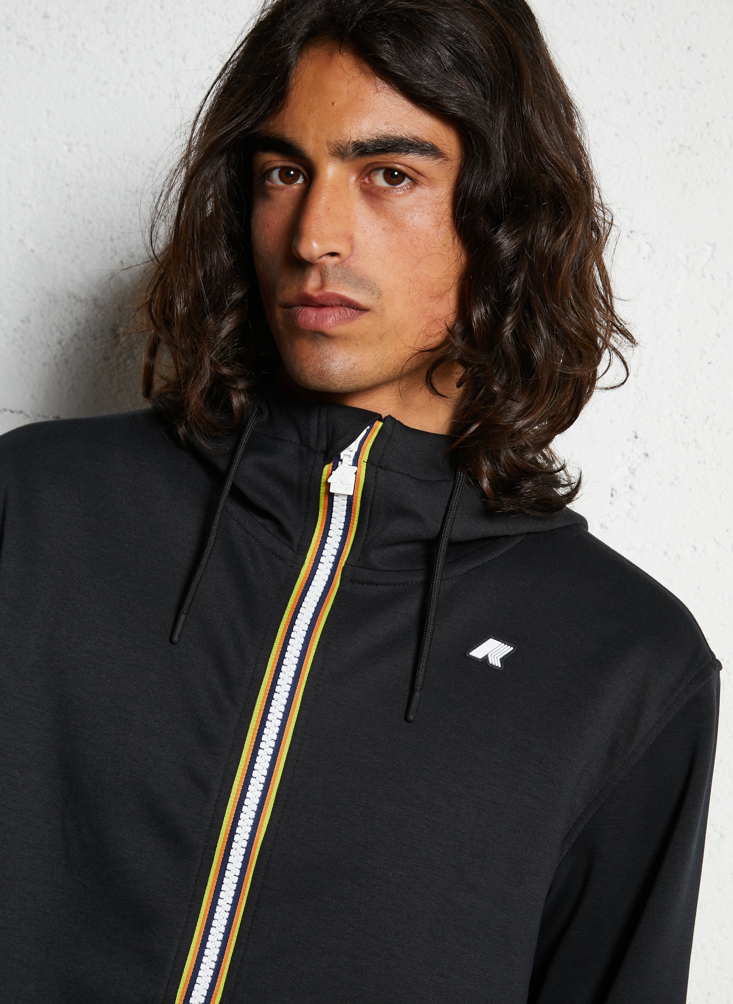 Straight-fit jasje met capuchon K-WAY Zwart