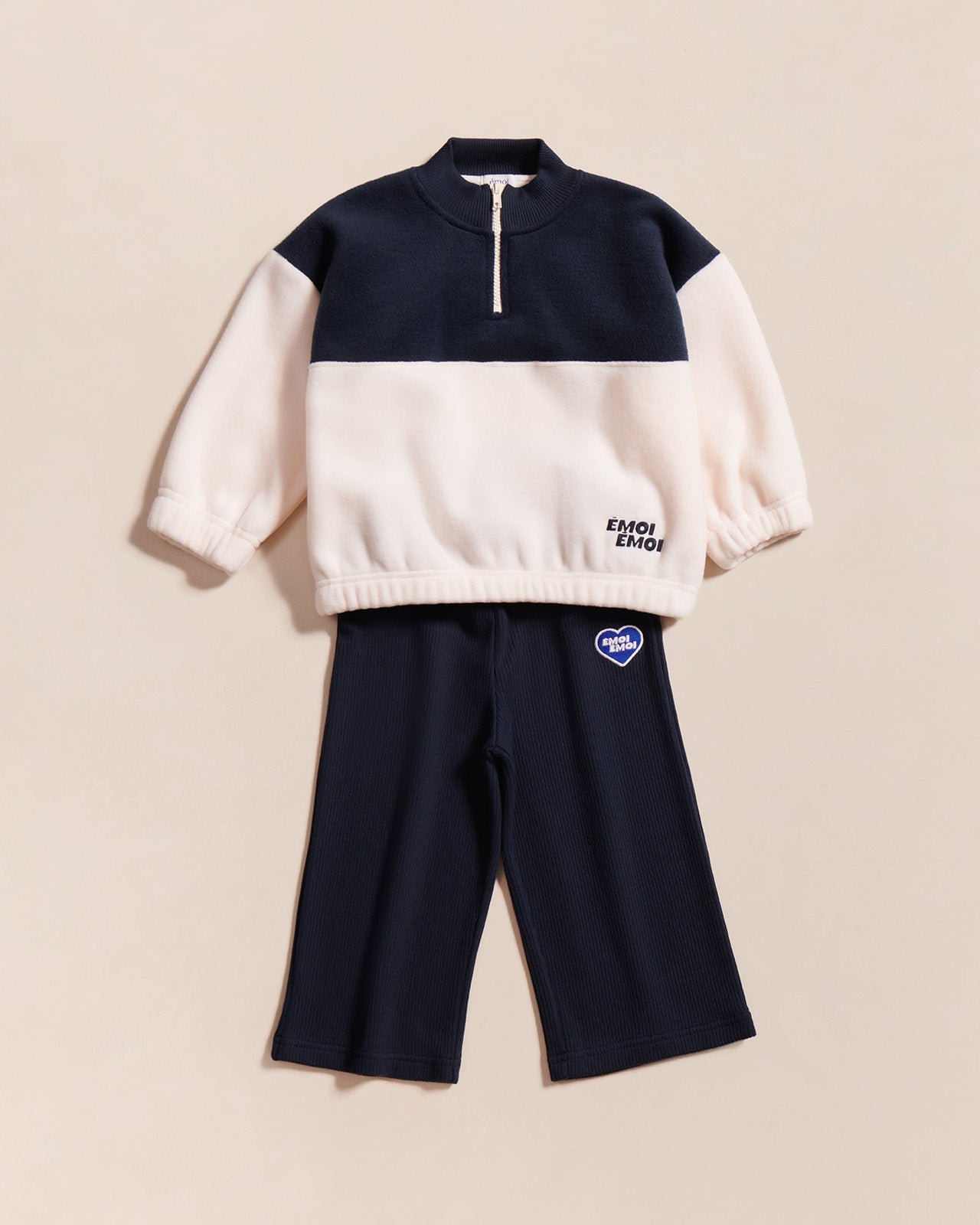 The Palou ribbed organic cotton pants EMOI EMOI Blue