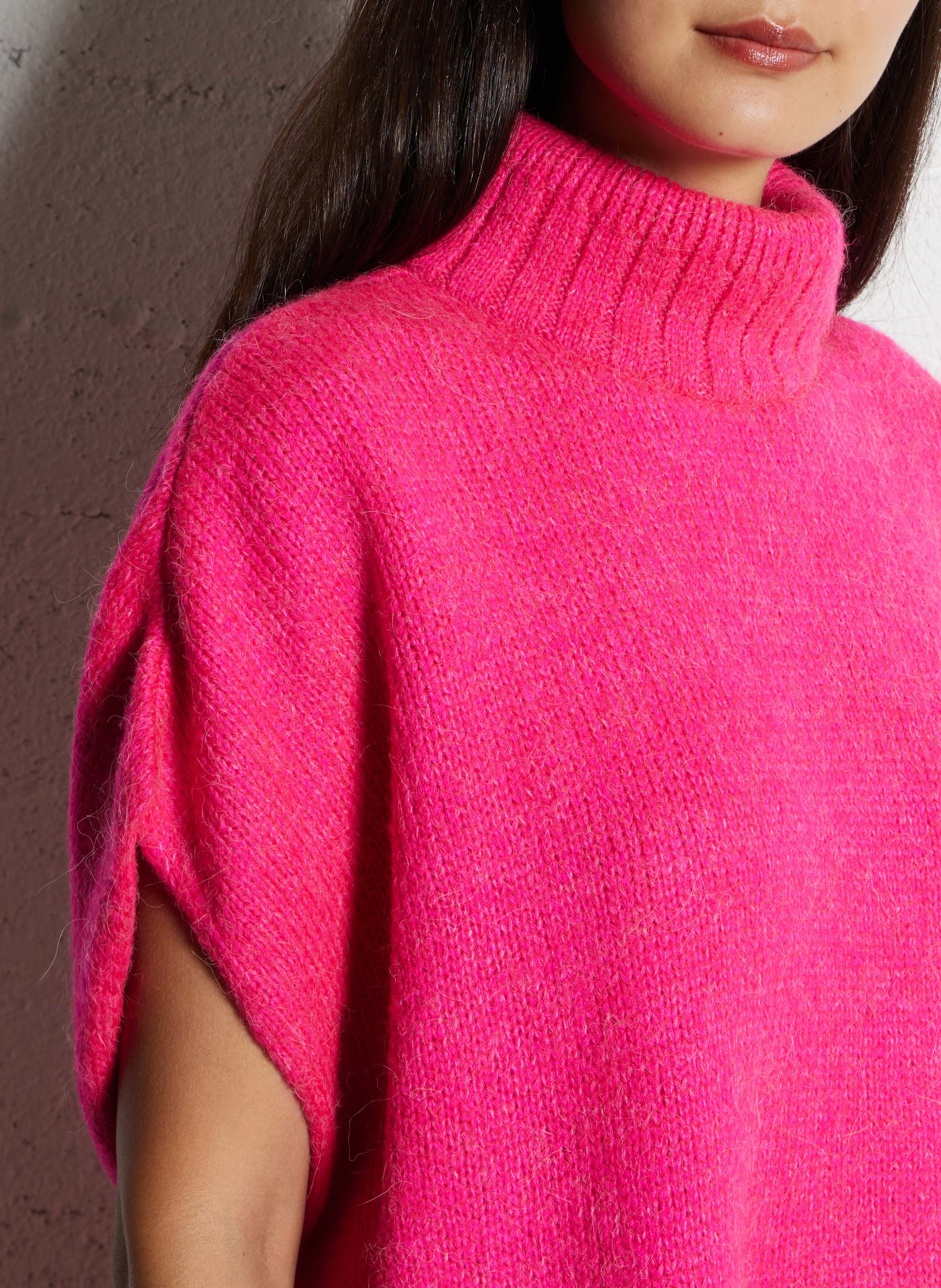 Mouwloze oversized trui ONE STEP Roze