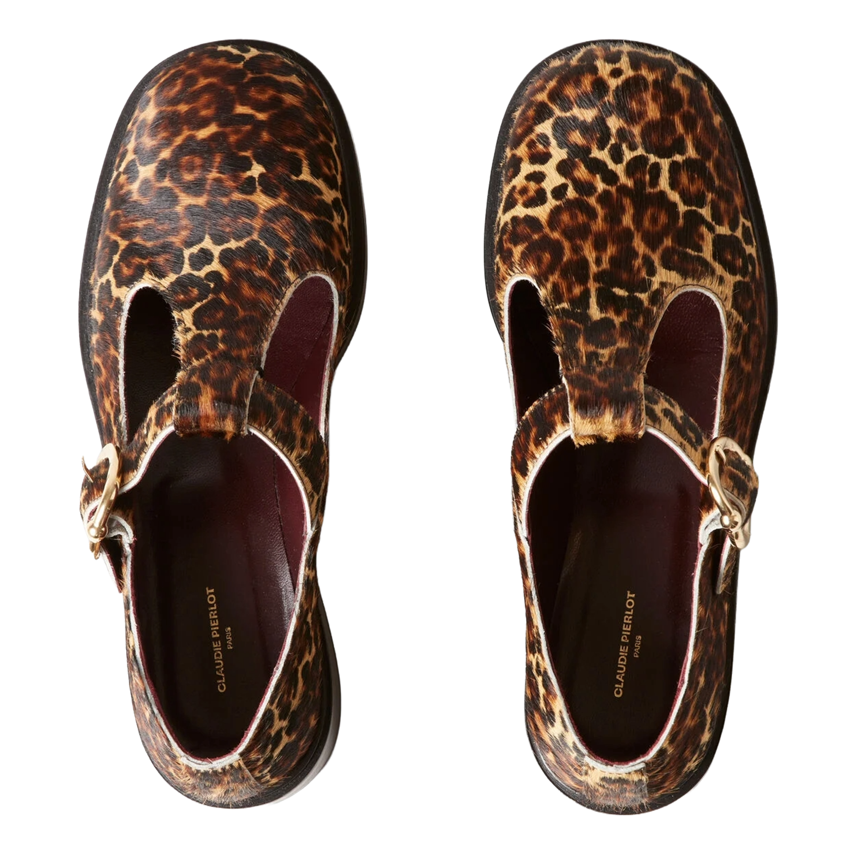 Babies plates léopard en cuir  CLAUDIE PIERLOT Multicolore