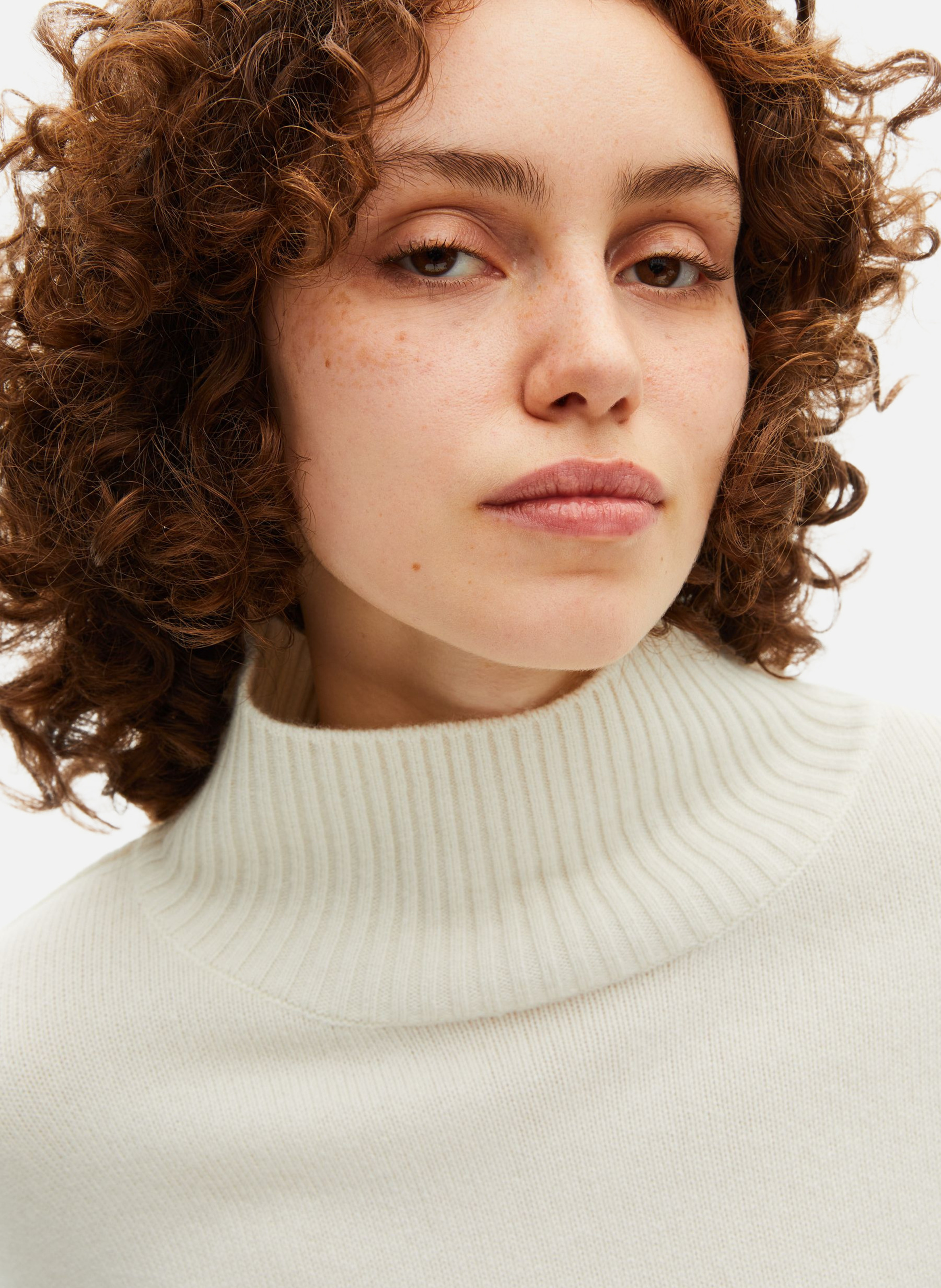 Cashmere turtleneck sweater THE KOOPLES Beige