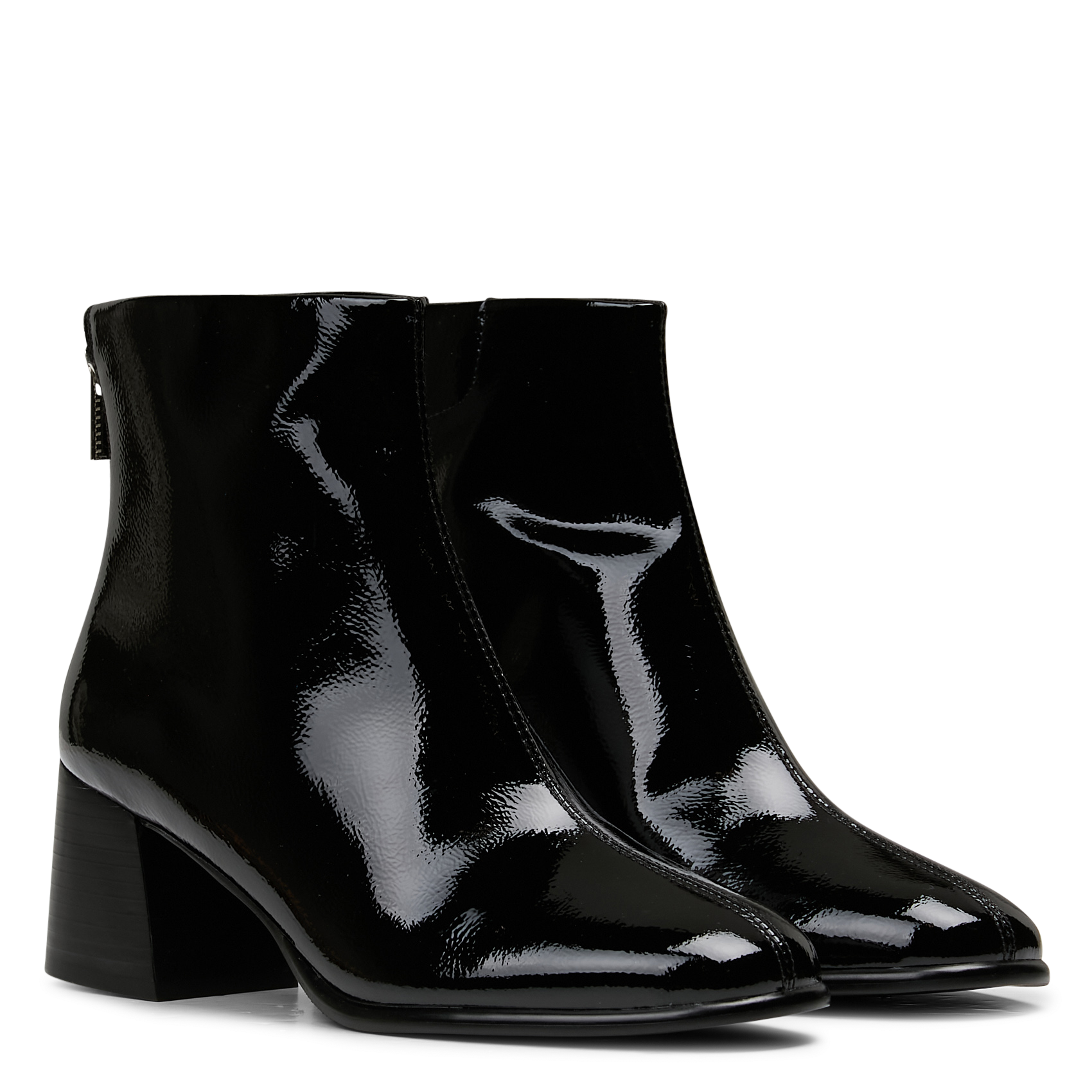 Patent leather heeled ankle boots SCHMOOVE Black