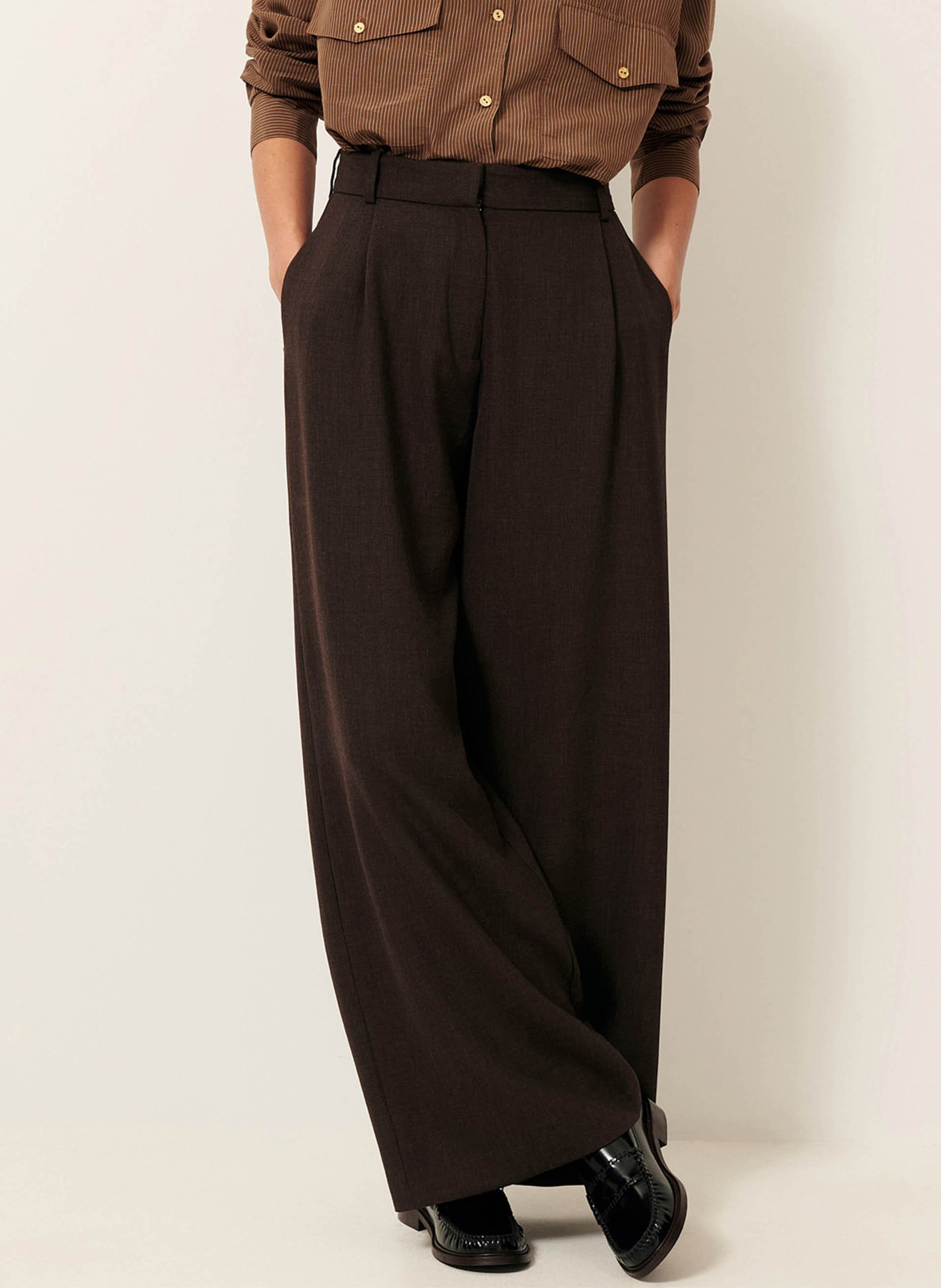 Wide trousers SESSUN Grey