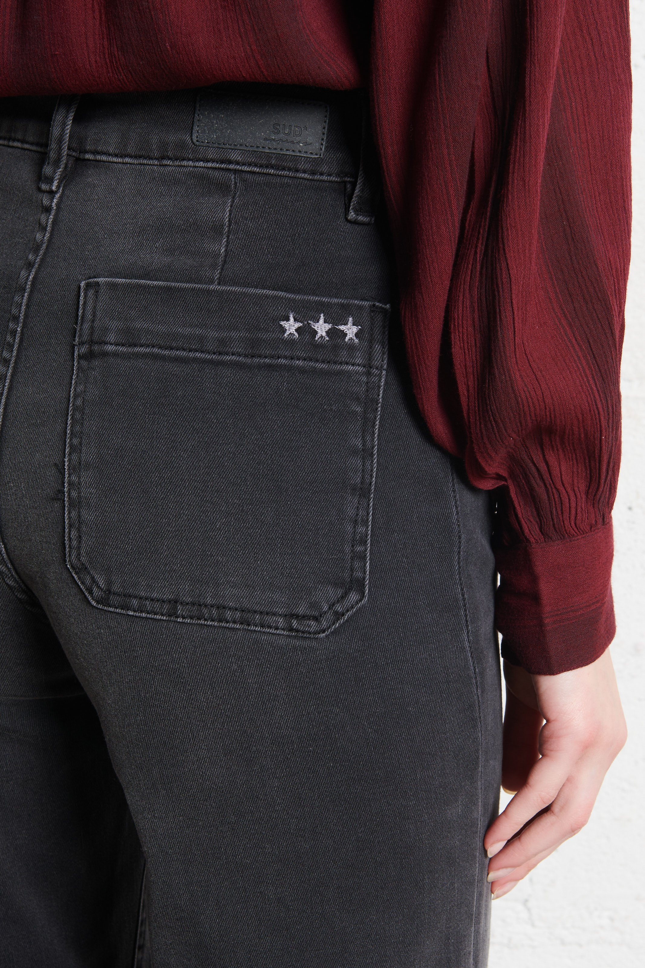 Jean large en coton mélangé SUD EXPRESS Noir