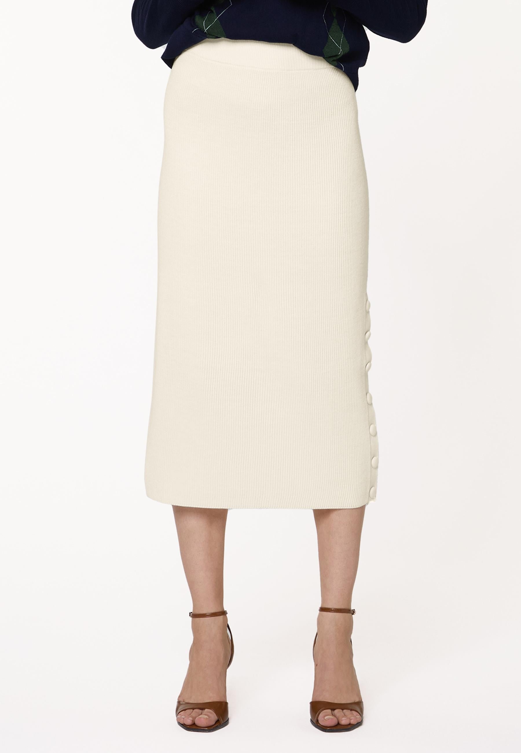 Long knit skirt RODIER White