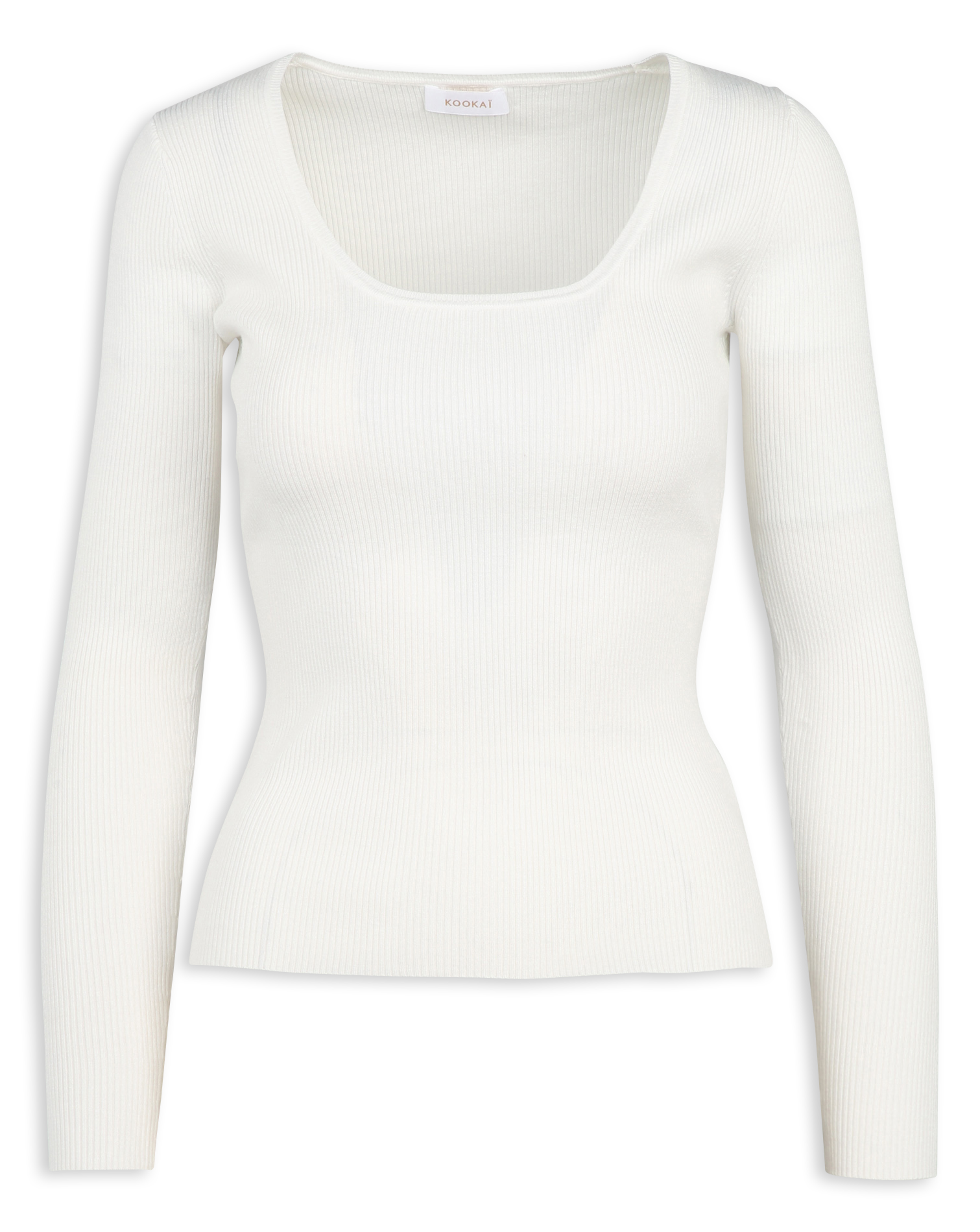 Kurzärmliger Pullover mit Rundhalsausschnitt KOOKAI Weiss