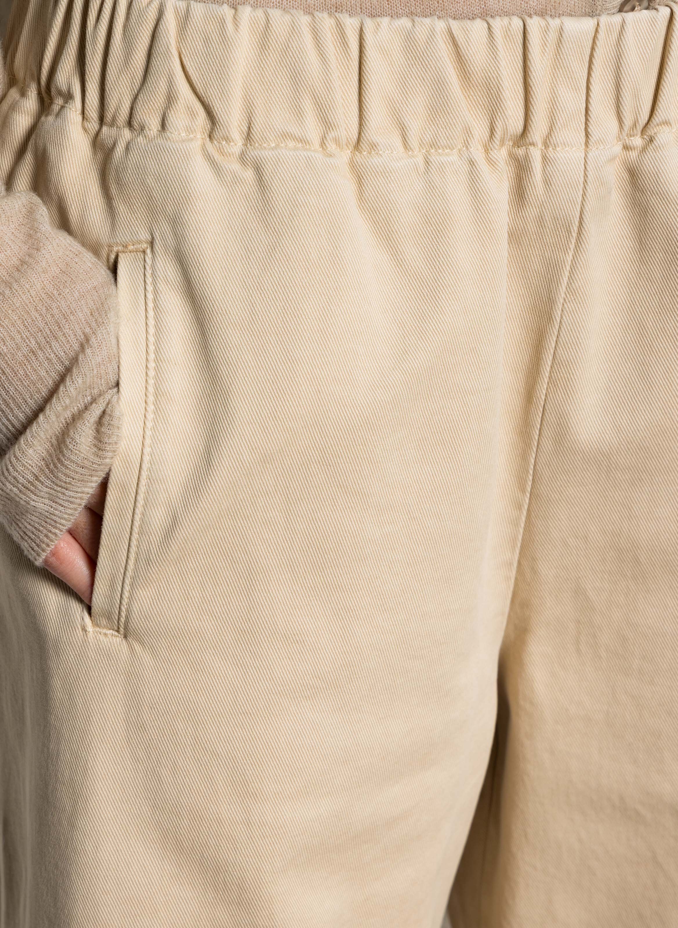 Chino van katoenmix HOD PARIS Beige