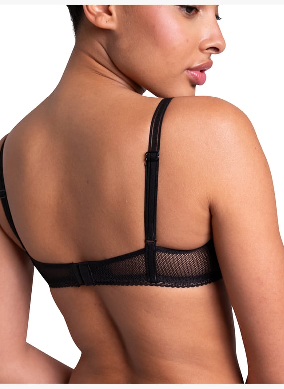 A Fleur De Toi demi-cup bra | Black by PASSIONATA A Fleur De Toi demi-cup bra Black