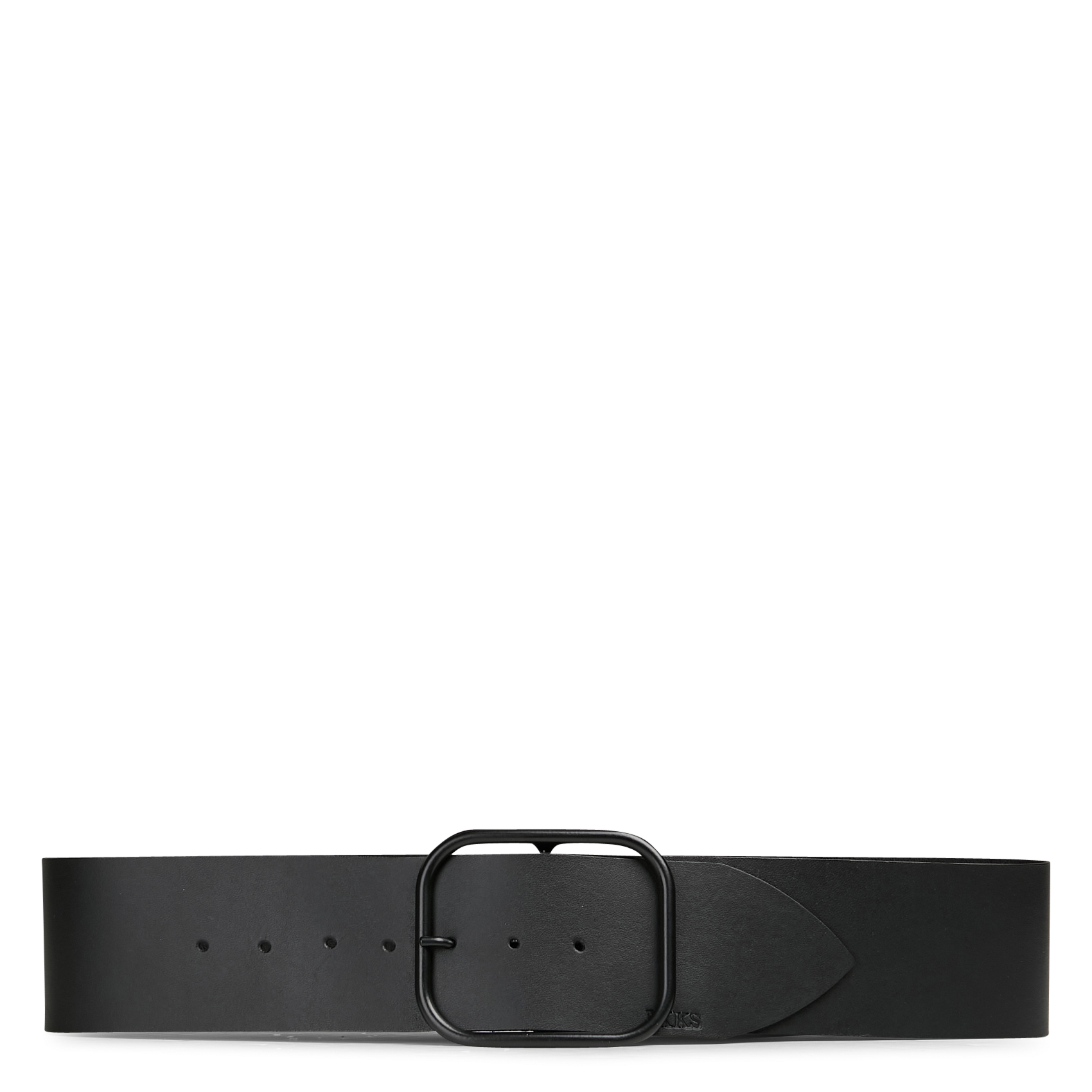 Bluestar wide leather belt IKKS Black
