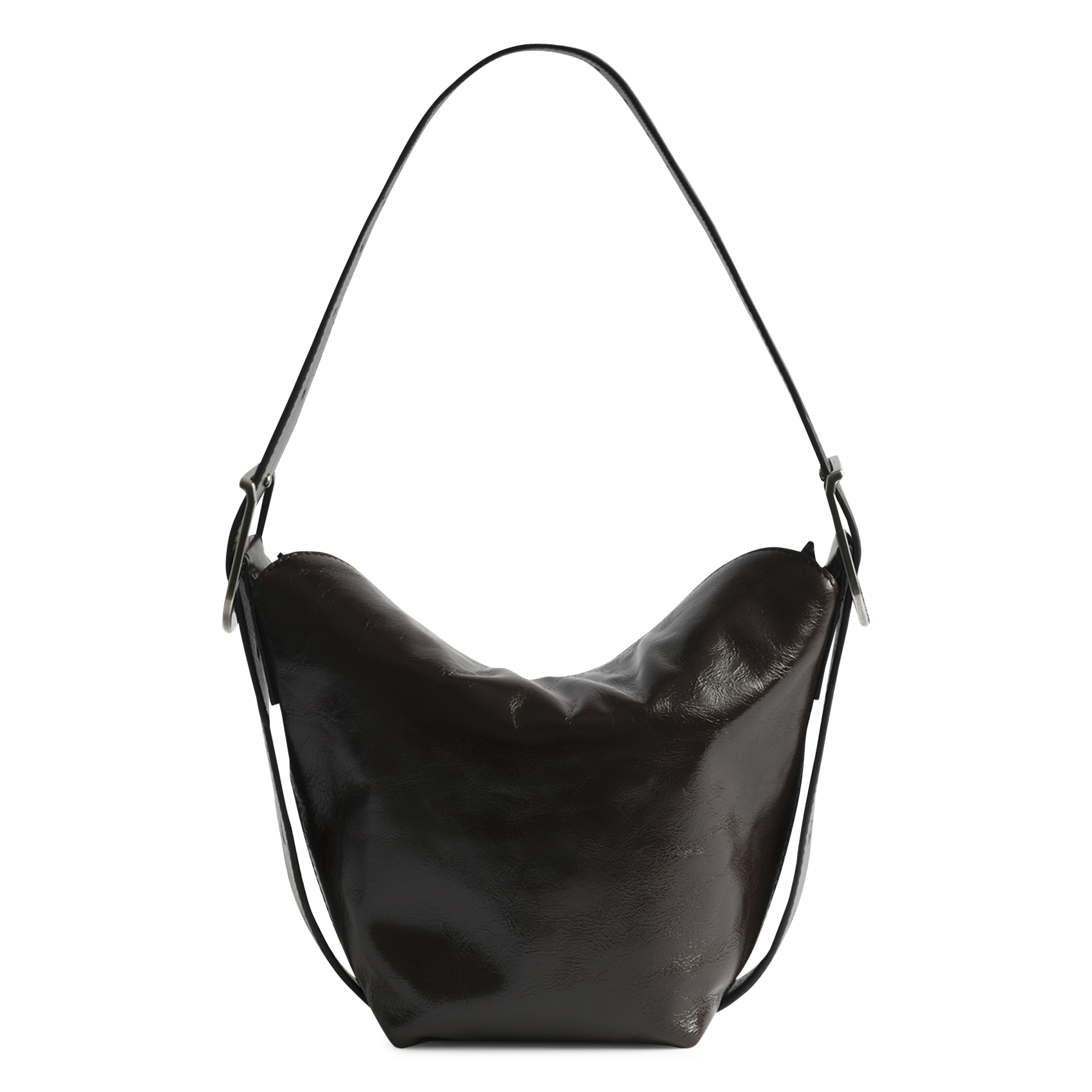 Patent leather shoulder bag ZADIG&VOLTAIRE Brown