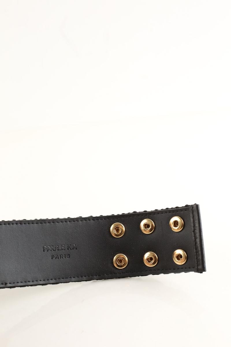 - Buckle closure. - Width: 3 cm.  PAULE KA - Seconde main Black