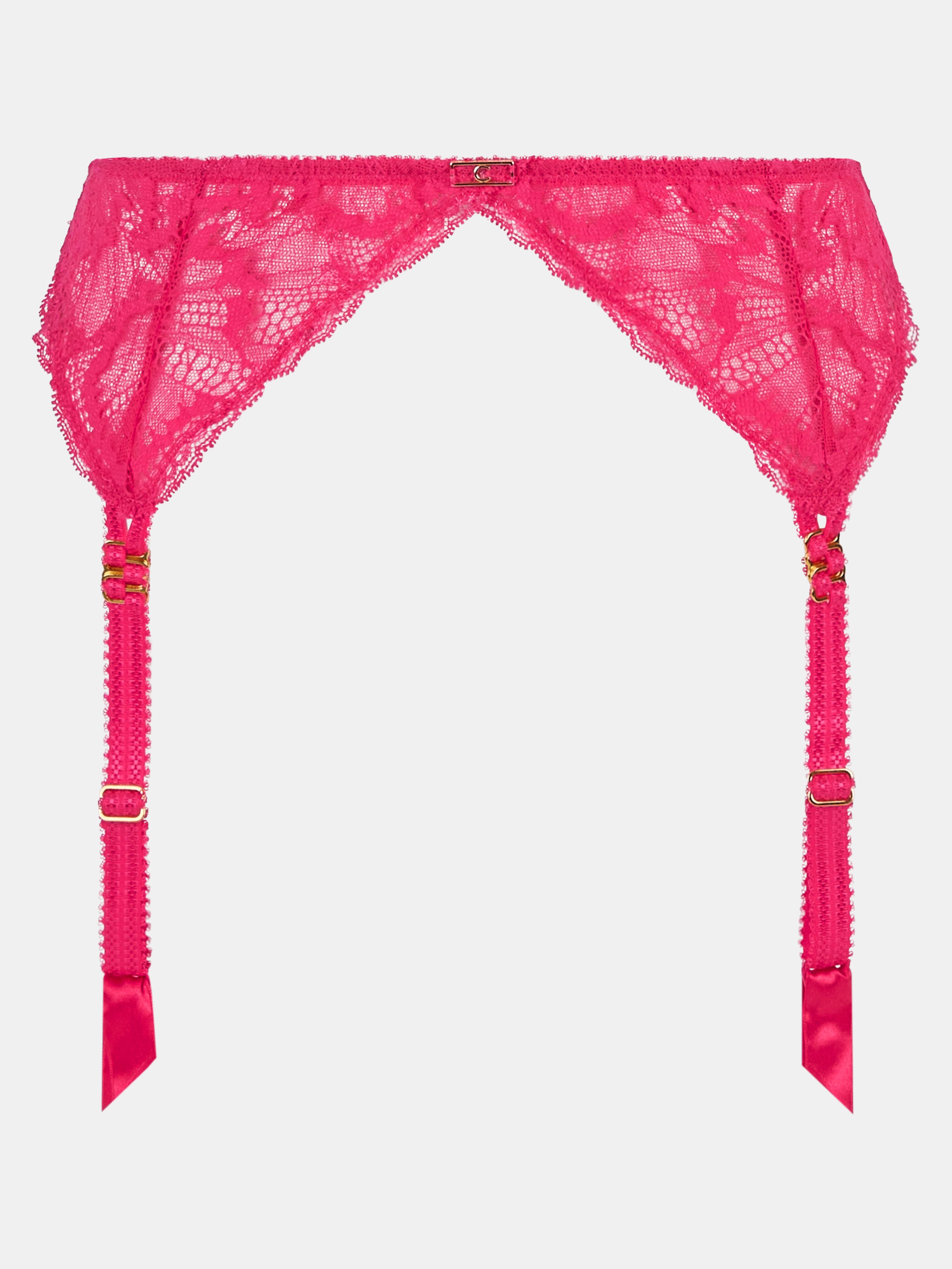 Lace garter belt CHANTELLE Pink