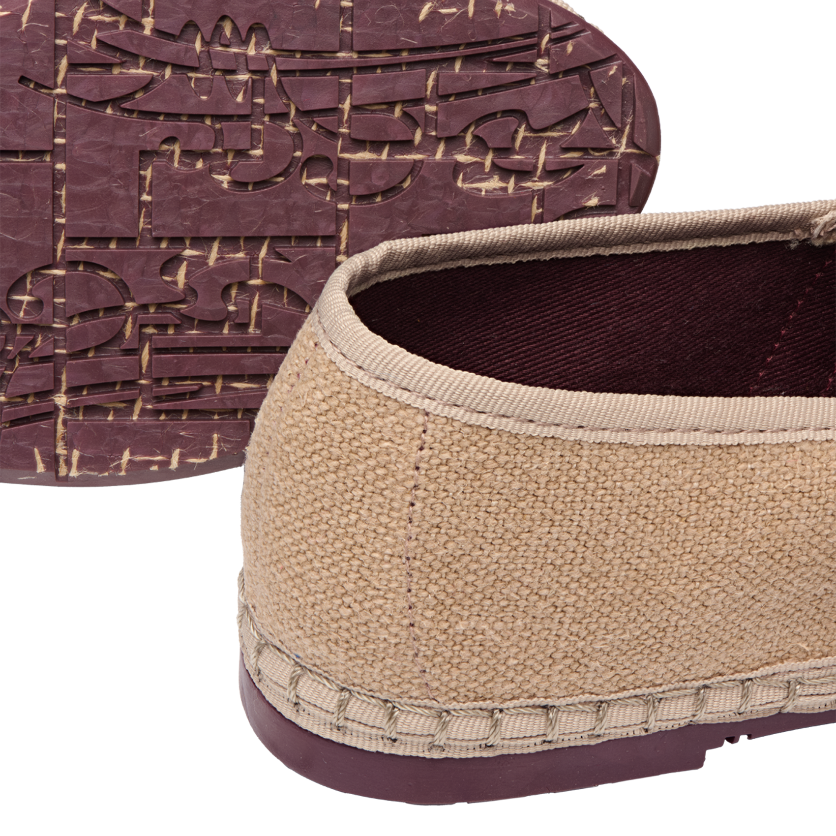 Linen ballerina flats FLABELUS Beige