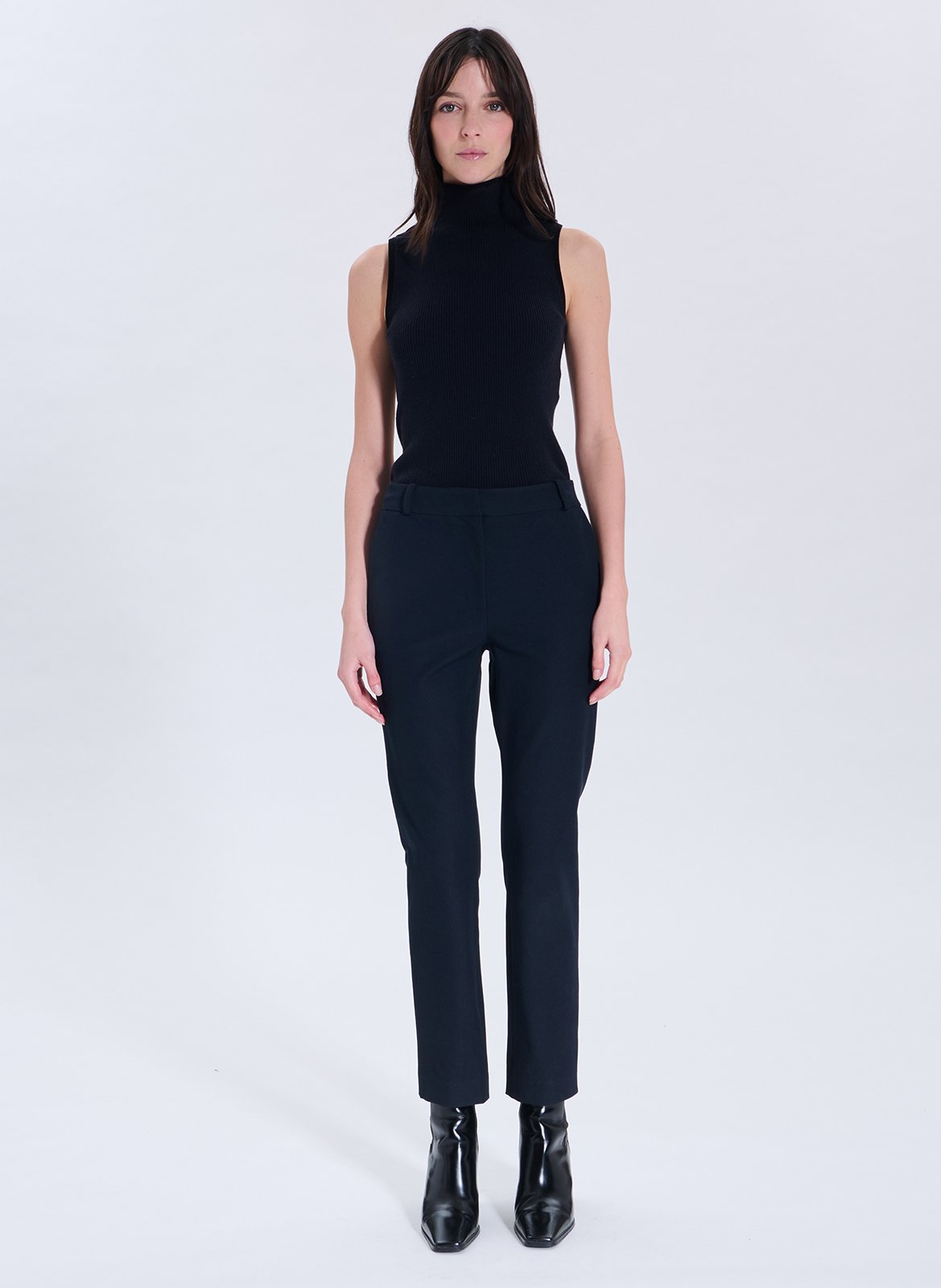 Mid-waist straight-leg pants ZAPA Blue