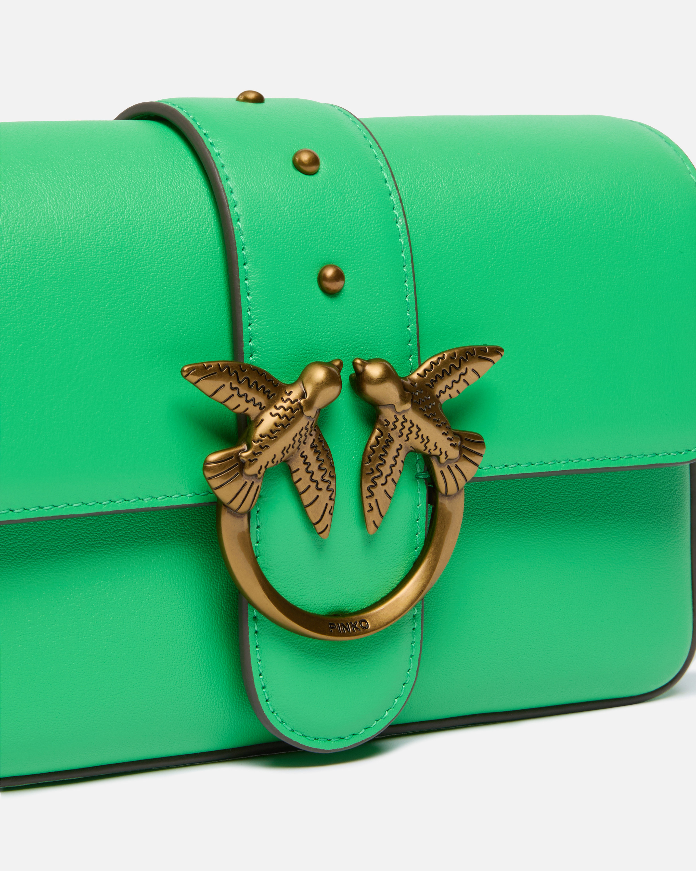 Soft mini love bag in leather shoulder bag PINKO Multicolored