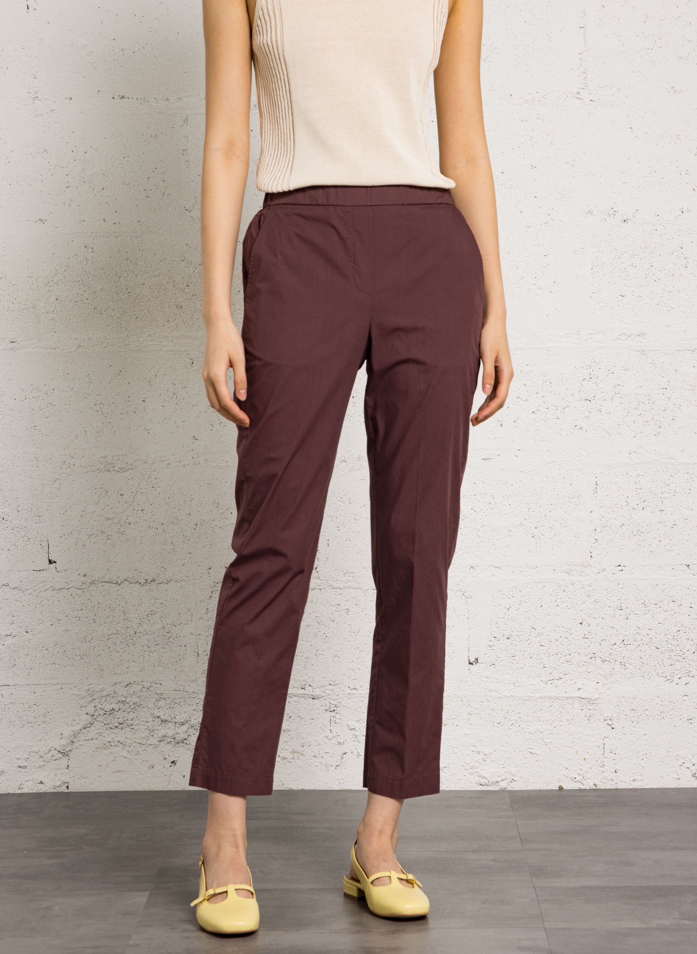 Pantalon slim en coton DIEGA