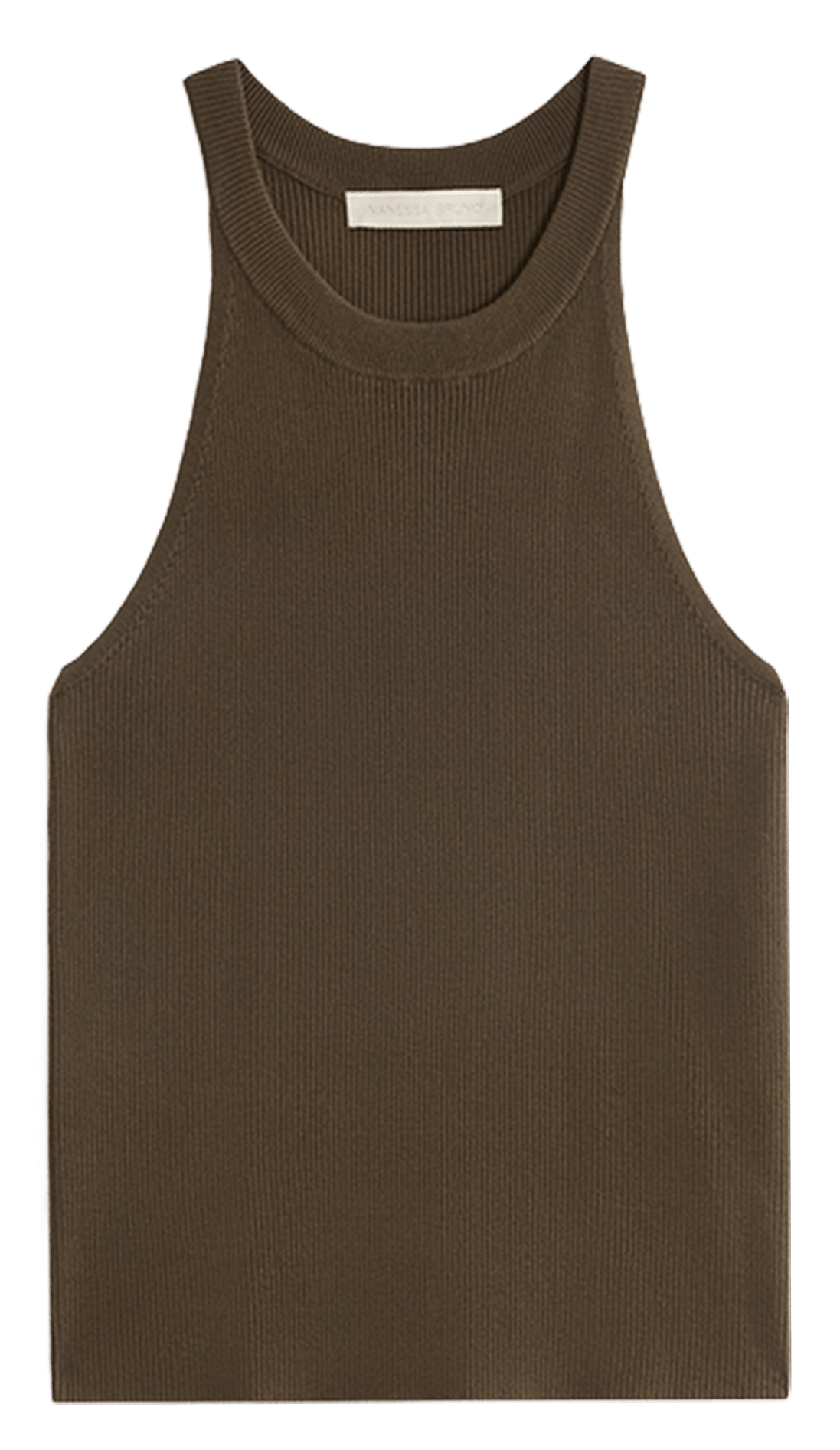 Mouwloze top met ronde hals VANESSA BRUNO Groen