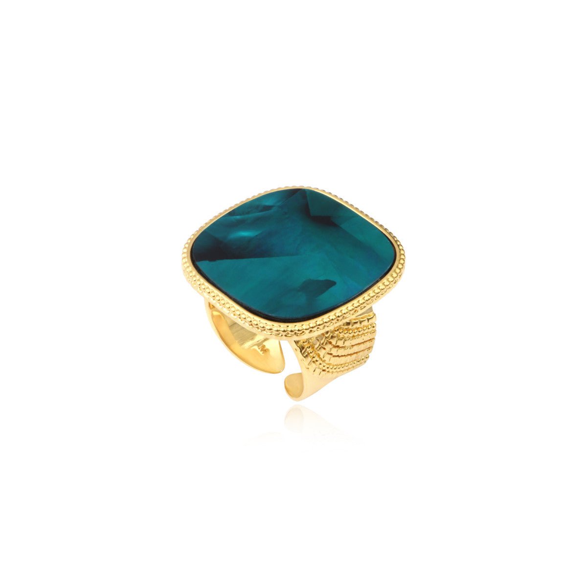 Adjustable gold plated SATELLITE PARIS Green