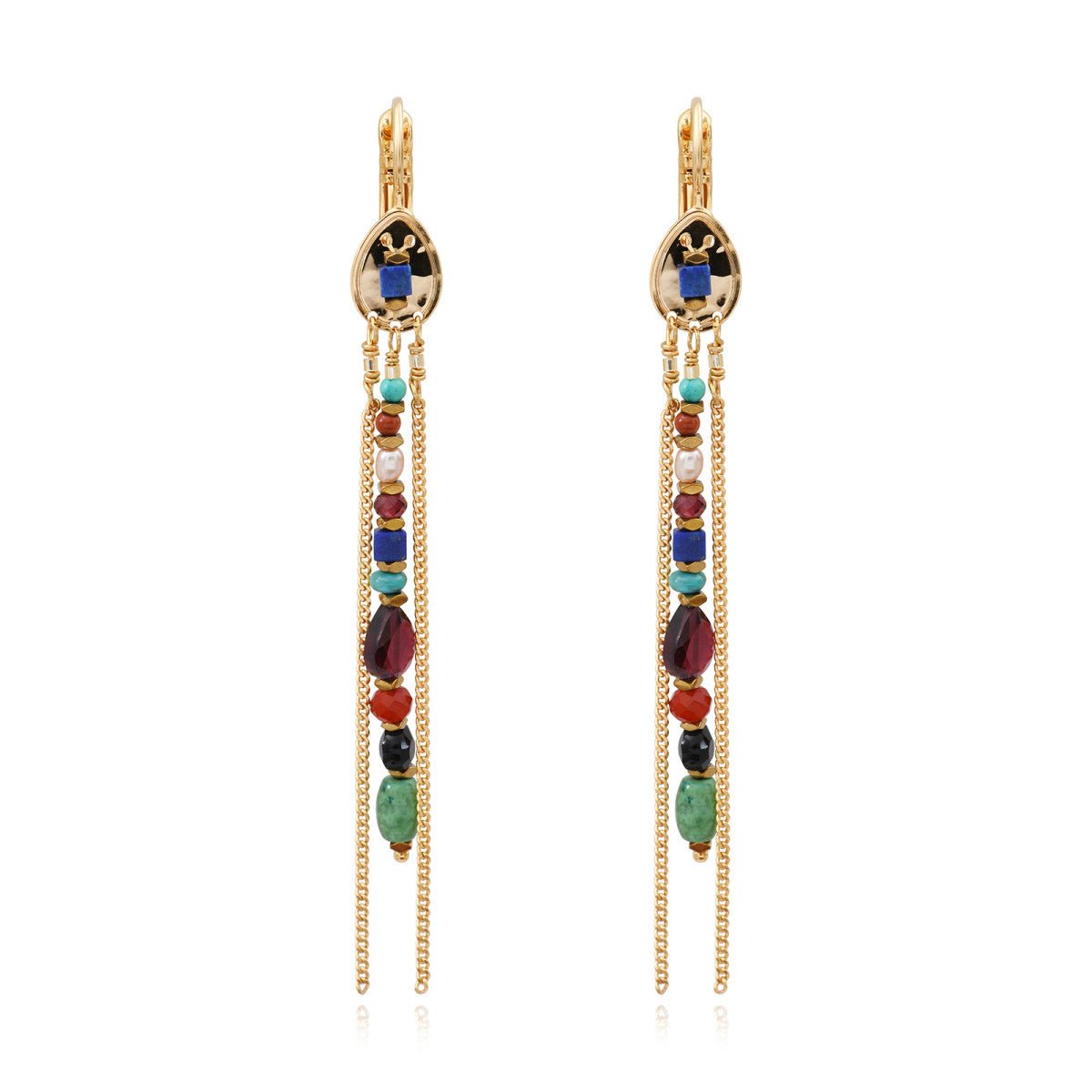 Sleeper earrings in gold-plated finish SATELLITE PARIS