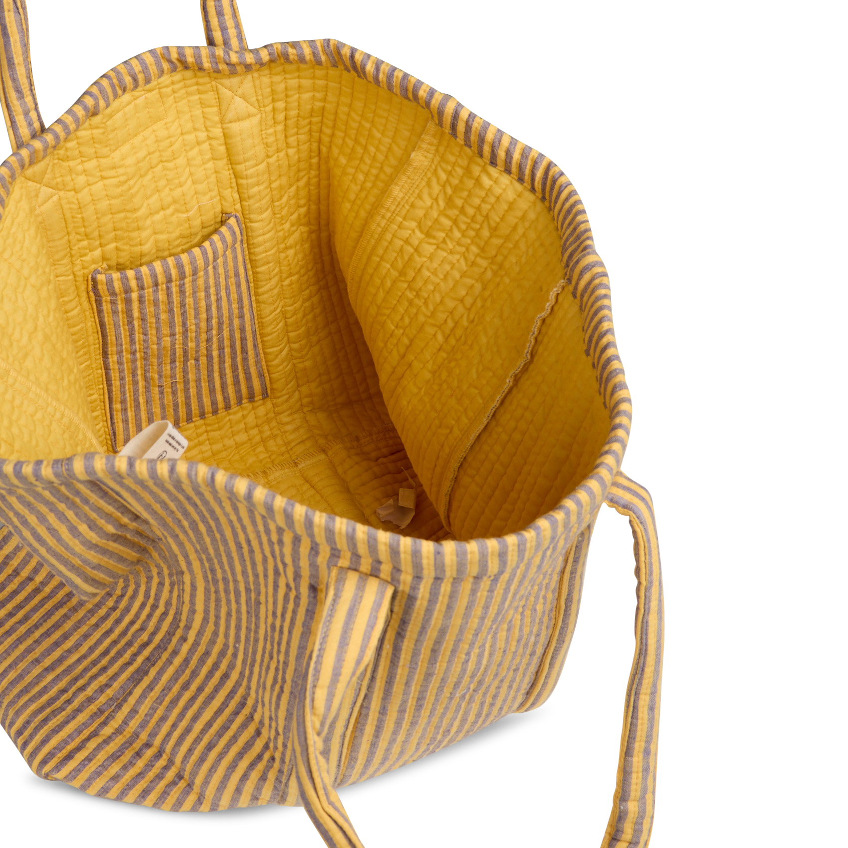 Cabas matelassé à rayures APACHES COLLECTIONS Bleu