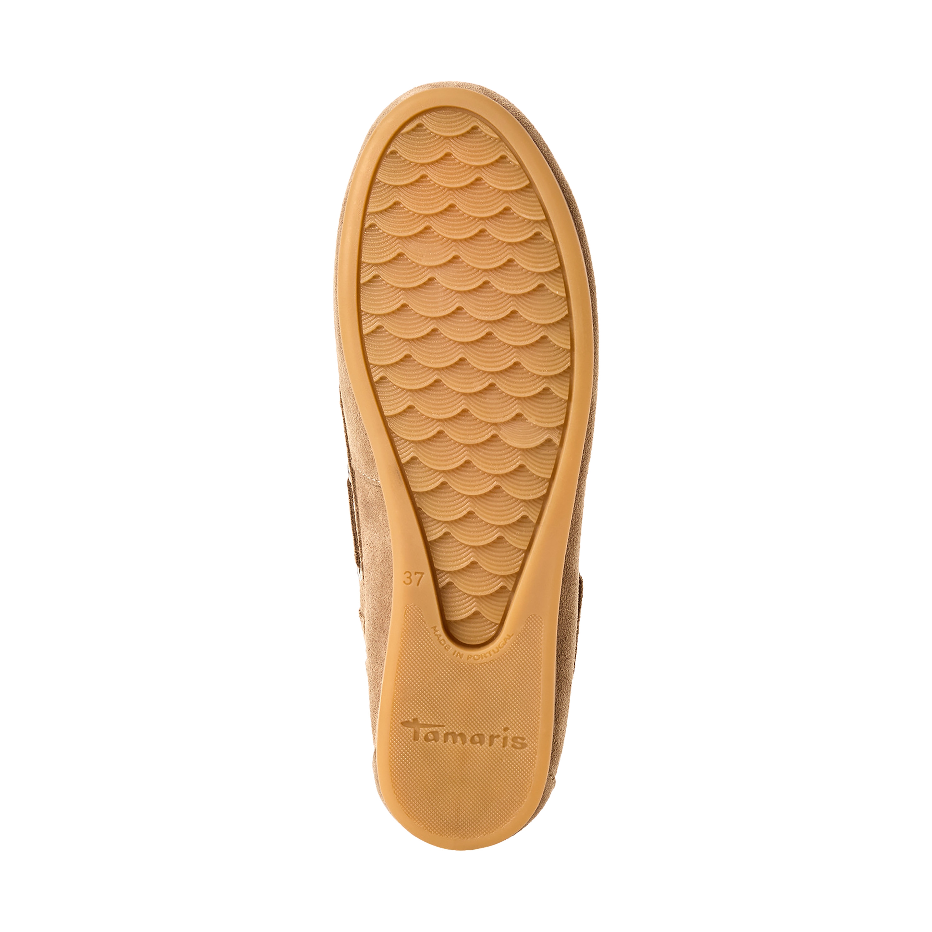 Leather moccasins TAMARIS Brown