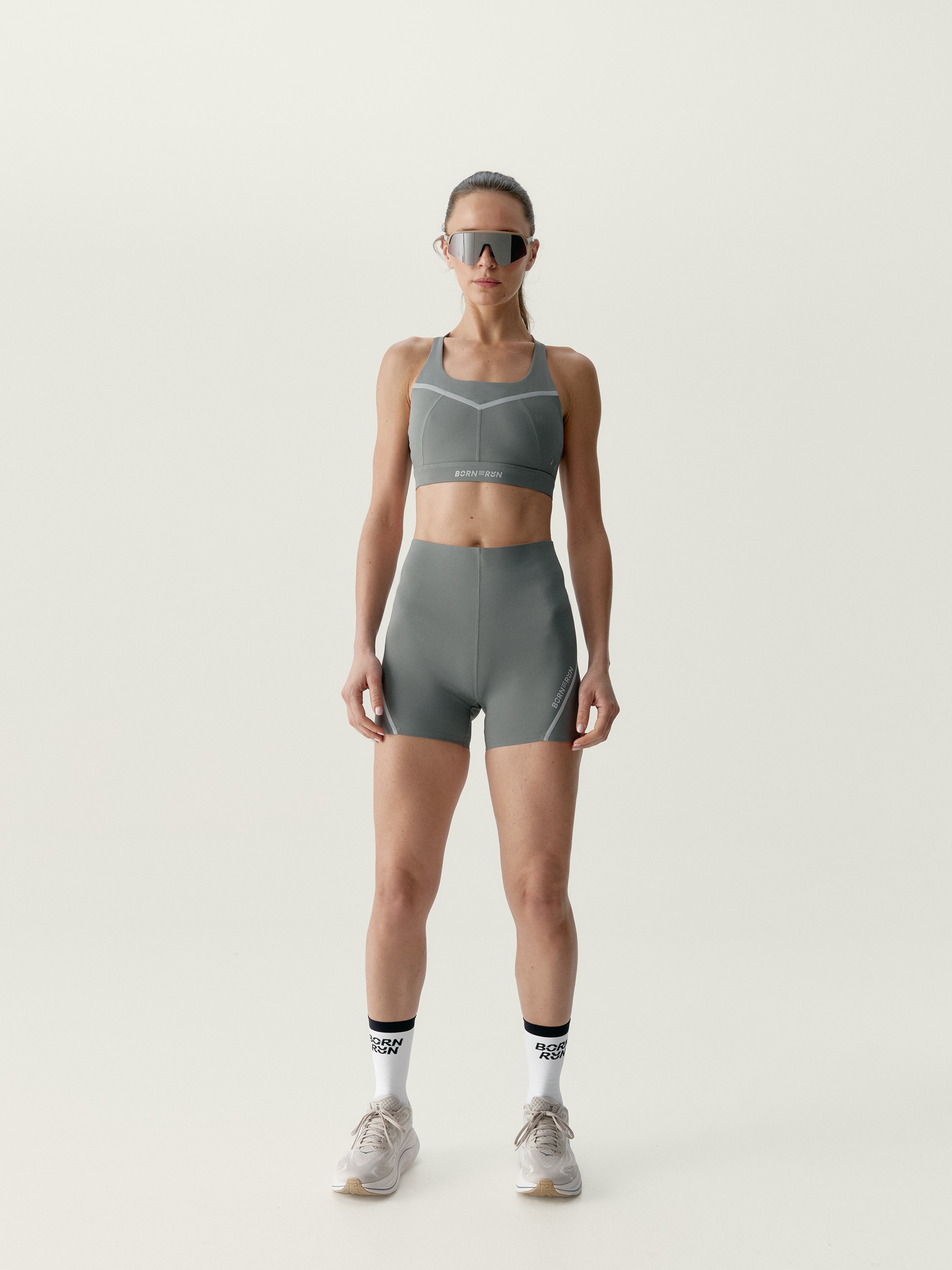 High Support Performance Sports Bra LUNA RUN BORN Green