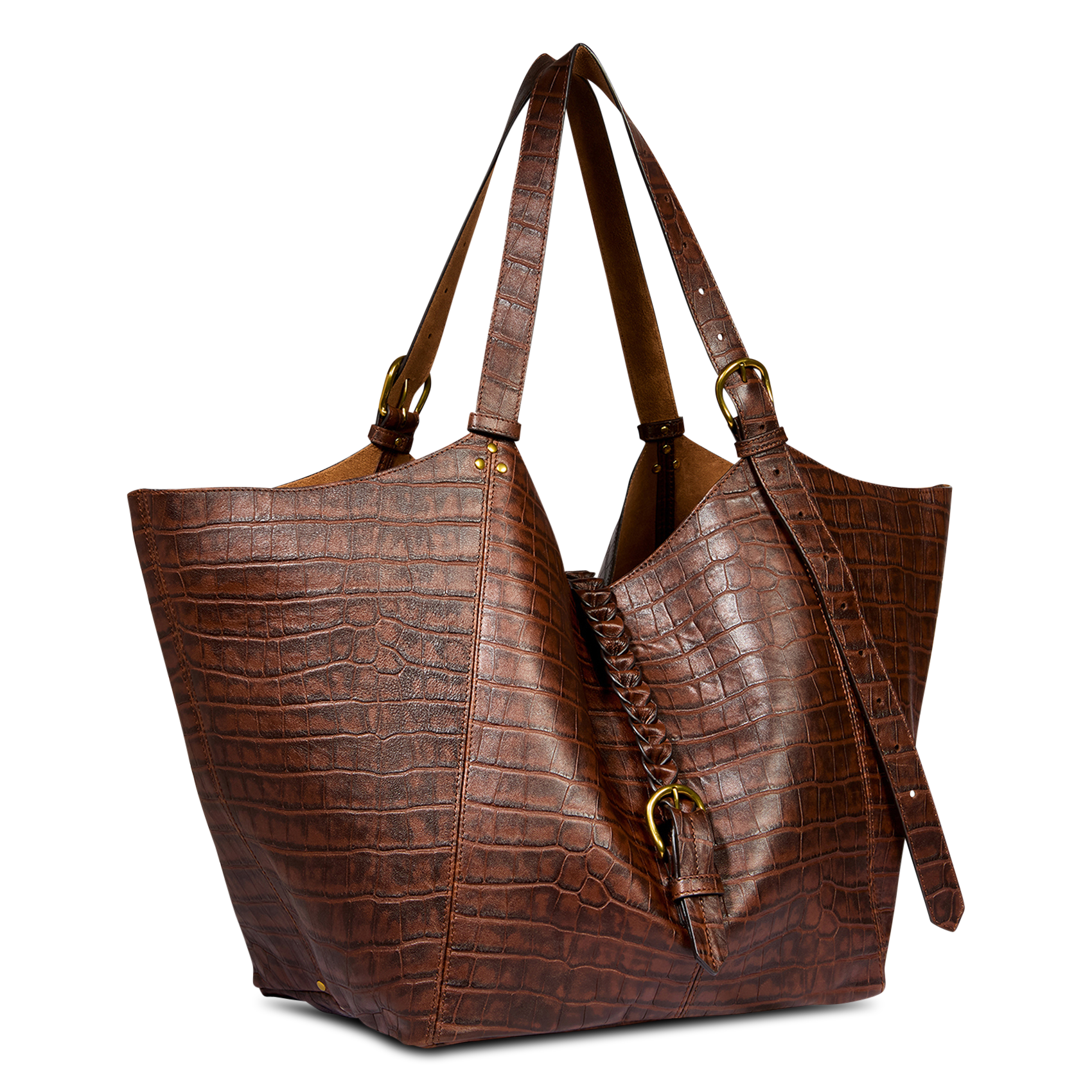 Shopper aus Leder JEROME DREYFUSS Braun