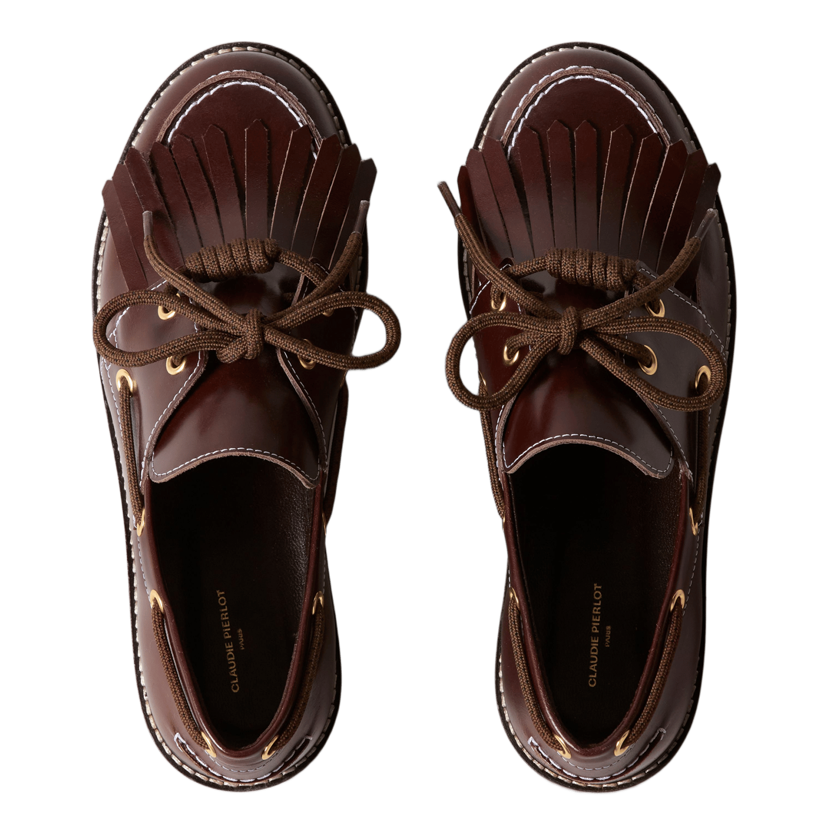 Leather Derby shoes CLAUDIE PIERLOT Brown