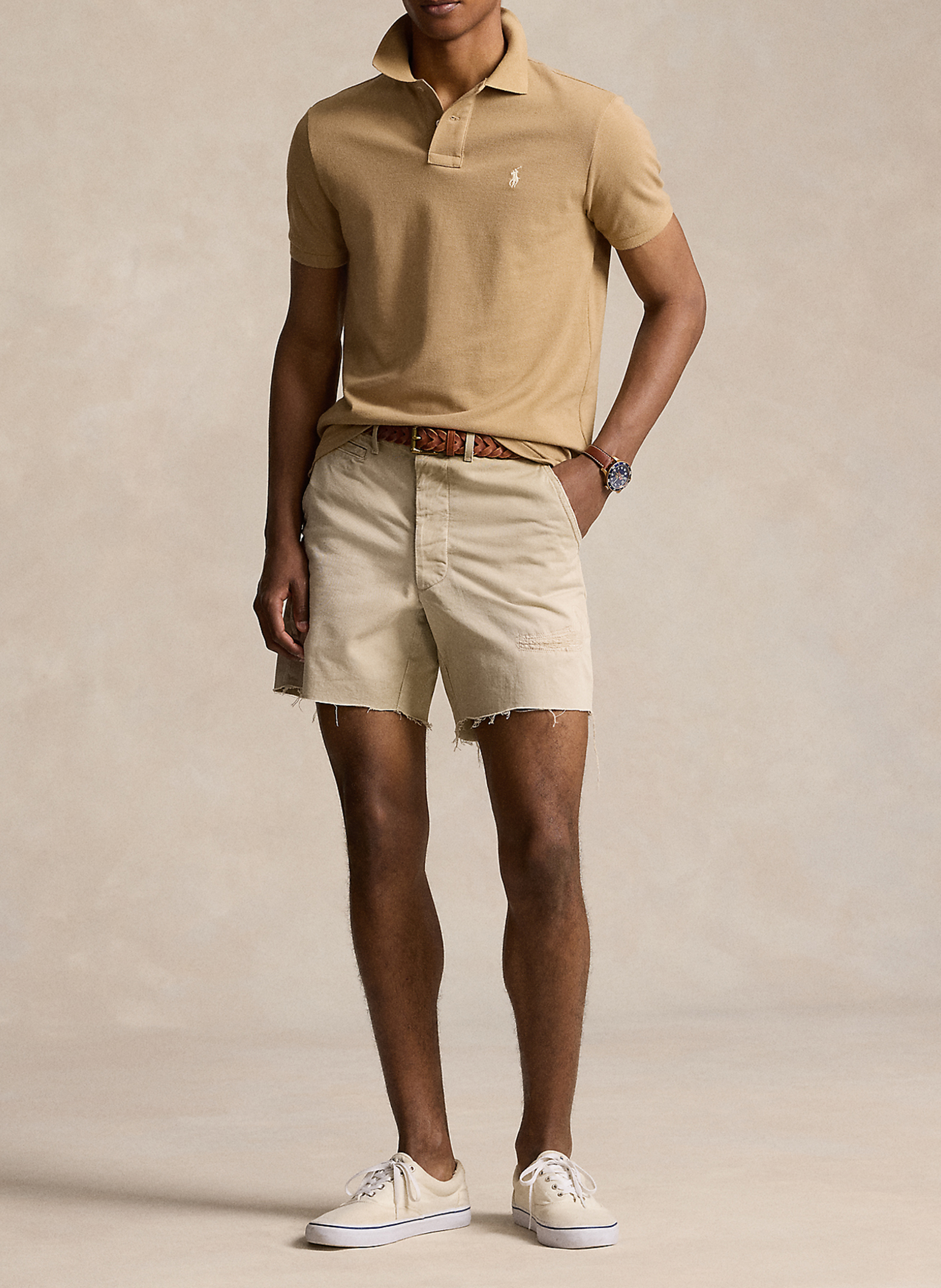 Poloshirt aus Baumwolle, Slim Fit POLO RALPH LAUREN Grun