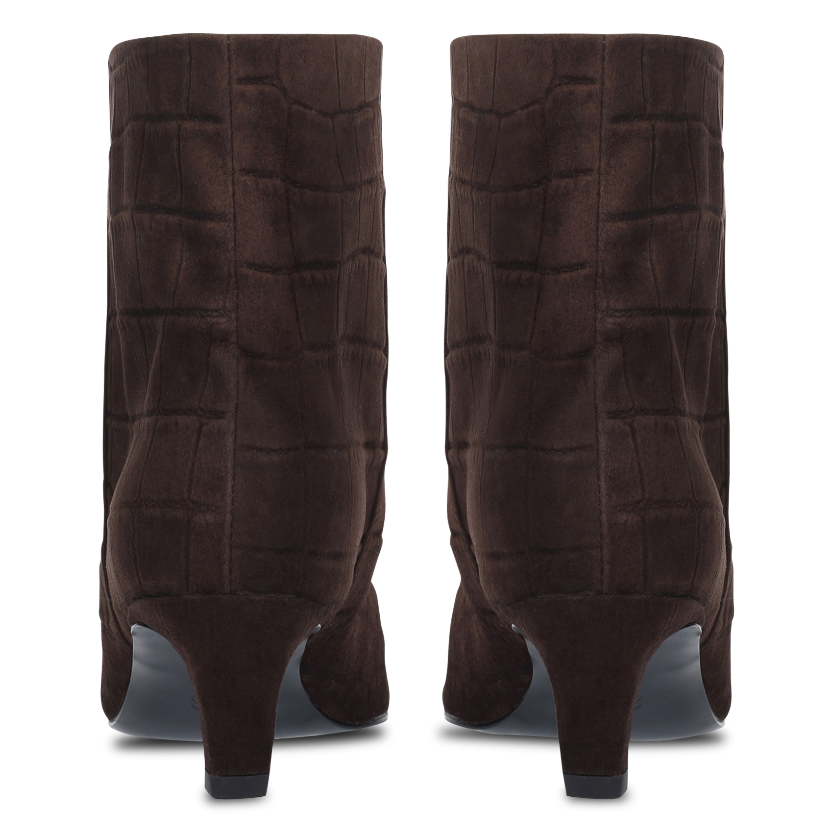 Krokodil-Effekt Leder Stiefeletten BIBI LOU Braun