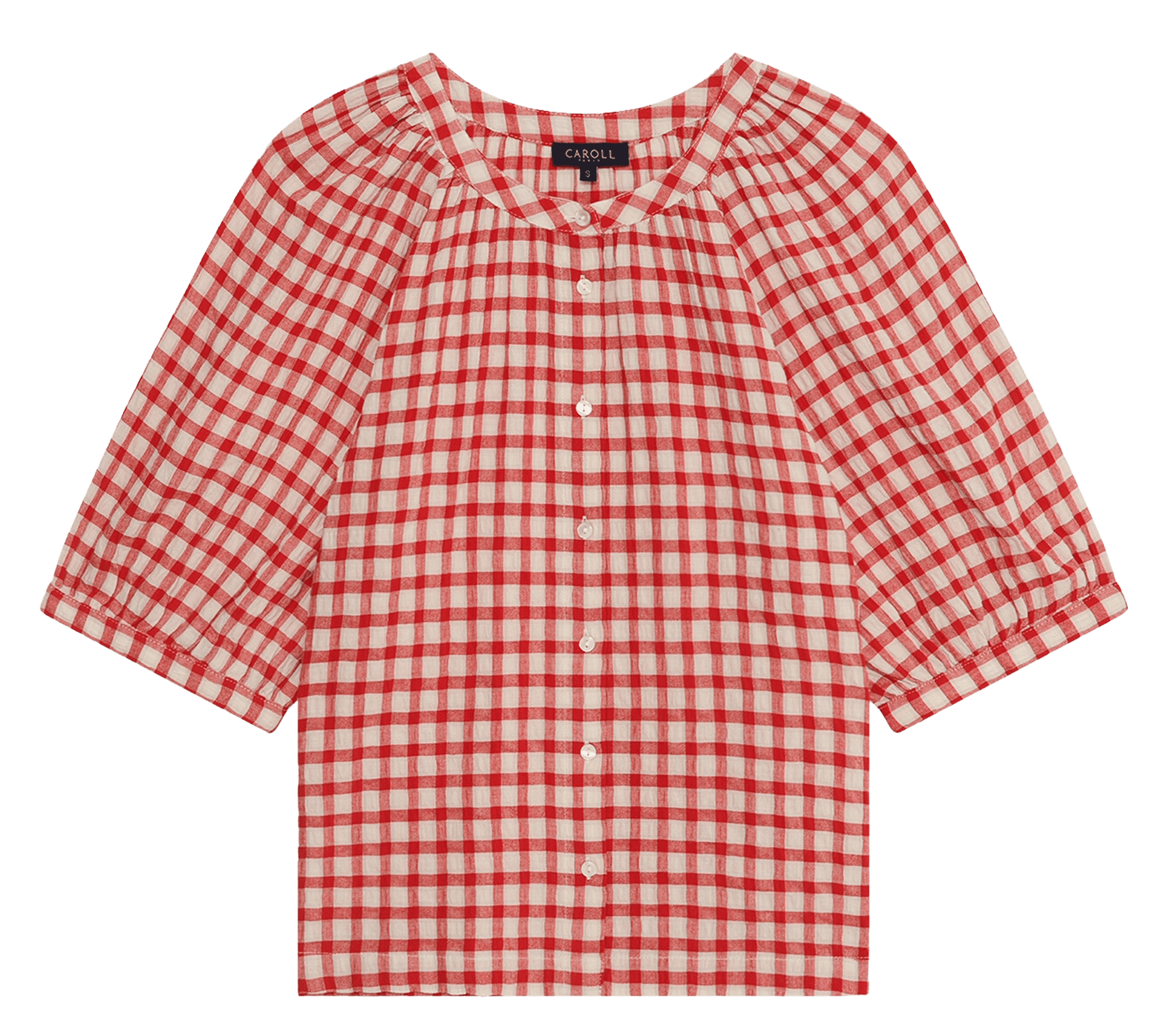 Checked blouse CAROLL Red